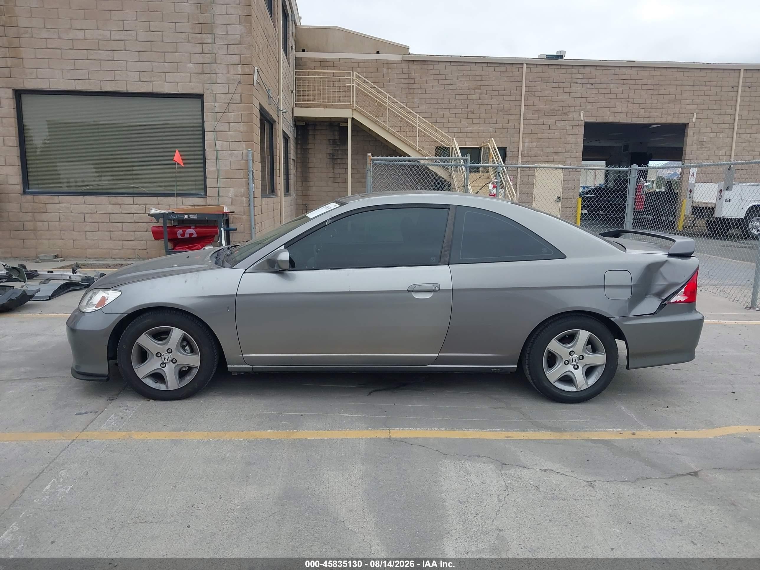 2005 Honda Civic Ex Gray vin: 1HGEM22905L077105