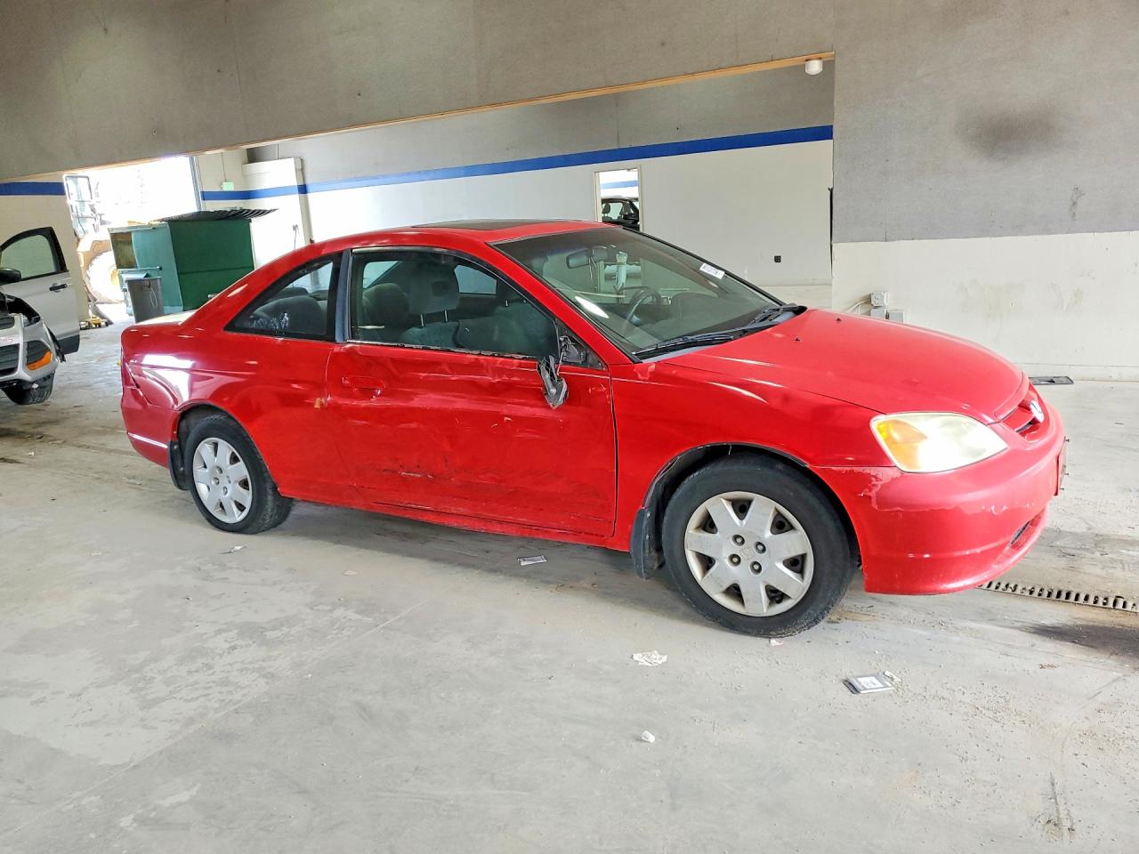 2001 Honda Civic Si Red vin: 1HGEM22911L028652