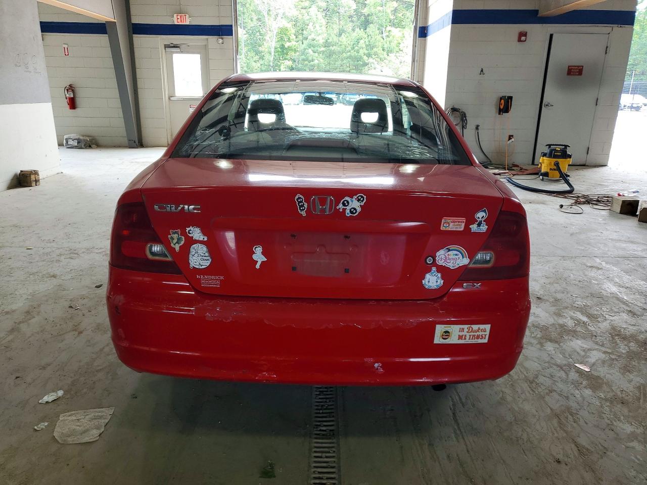 2001 Honda Civic Si Red vin: 1HGEM22911L028652