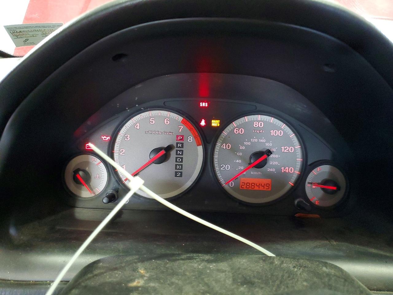 2001 Honda Civic Si Red vin: 1HGEM22911L028652