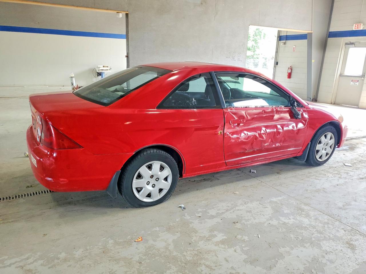 2001 Honda Civic Si Red vin: 1HGEM22911L028652