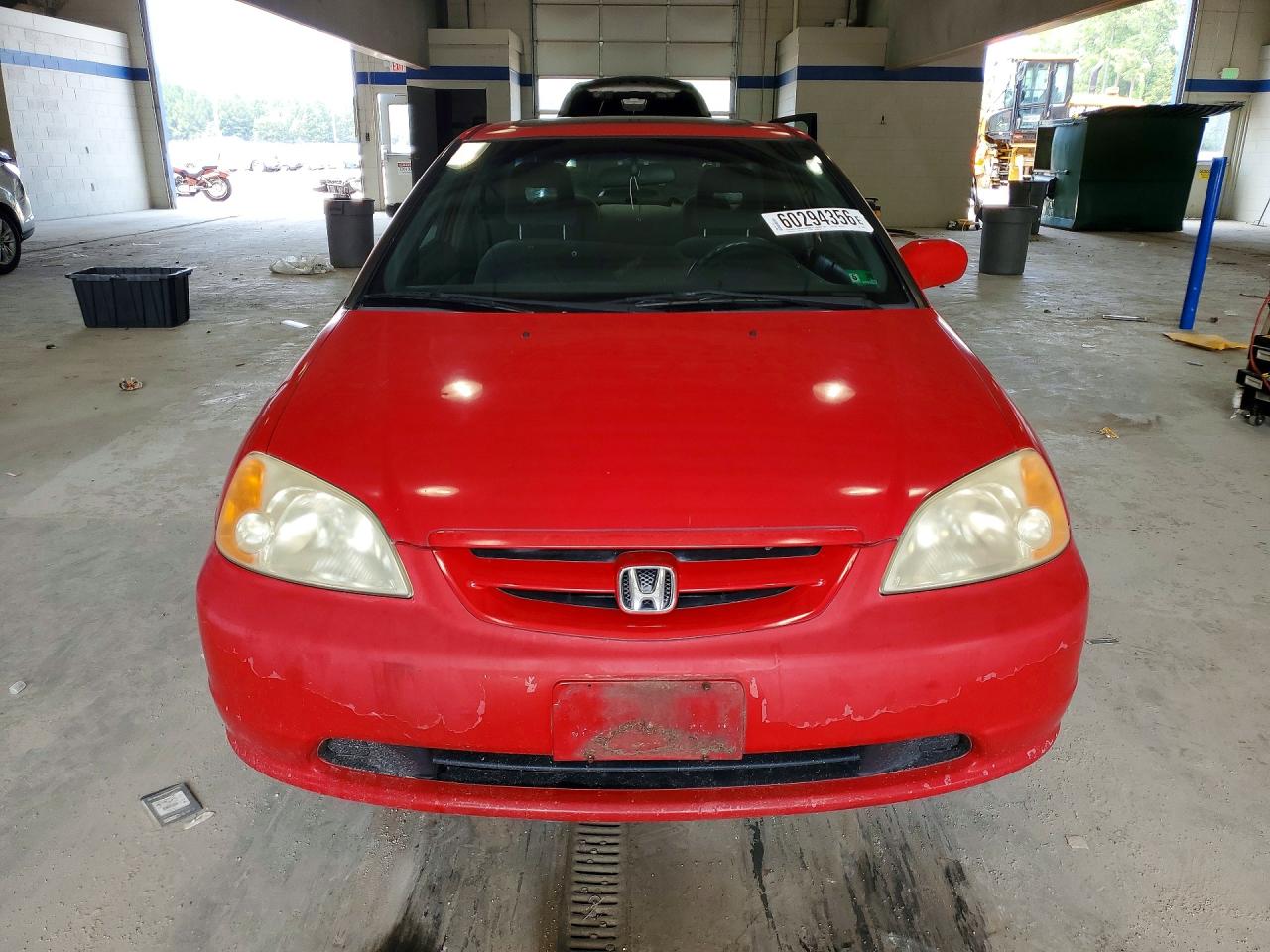 2001 Honda Civic Si Red vin: 1HGEM22911L028652