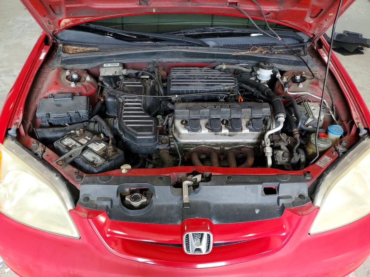 2001 Honda Civic Si Red vin: 1HGEM22911L028652