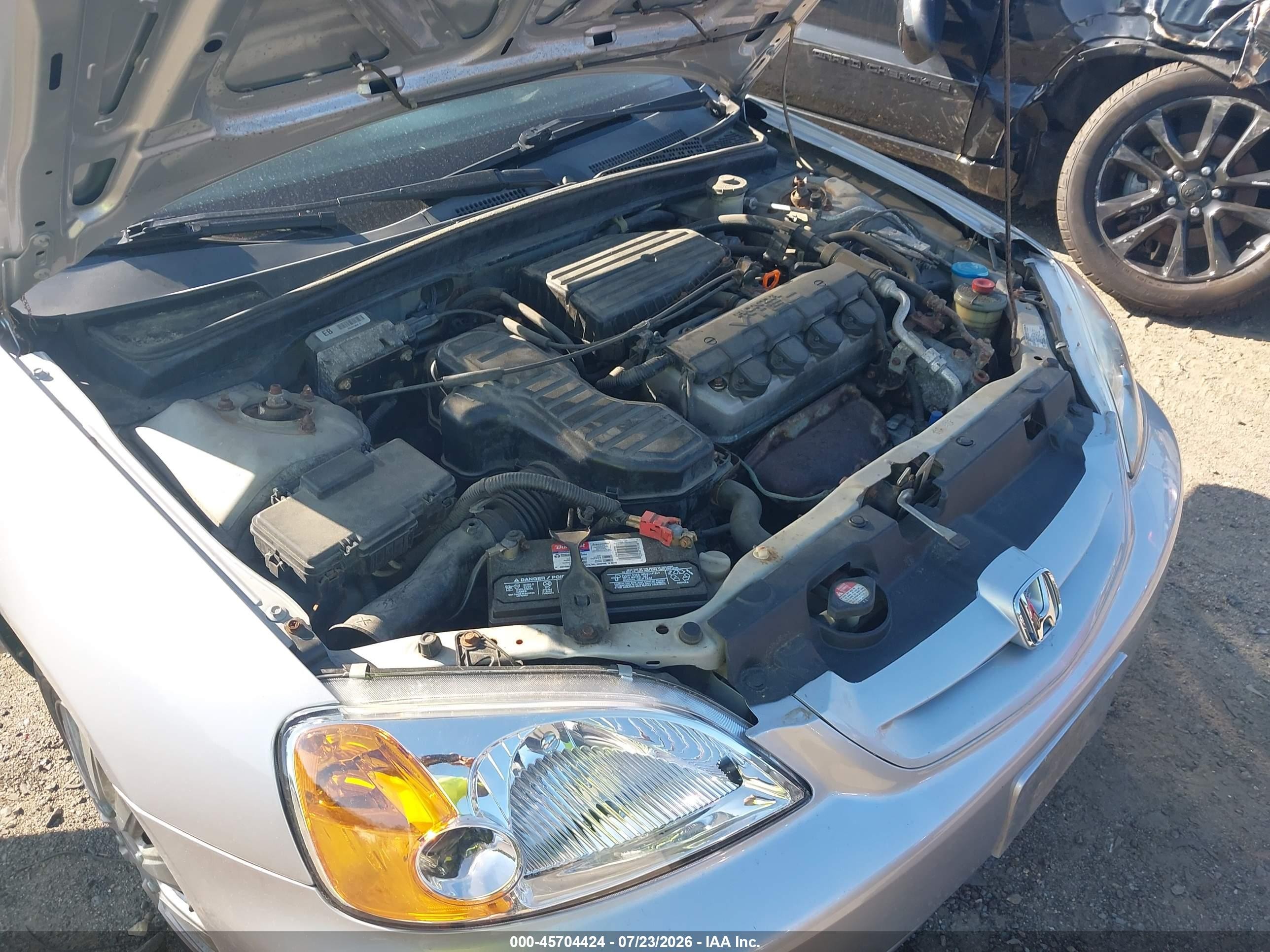 2002 Honda Civic Ex Серебряный vin: 1HGEM22912L018544