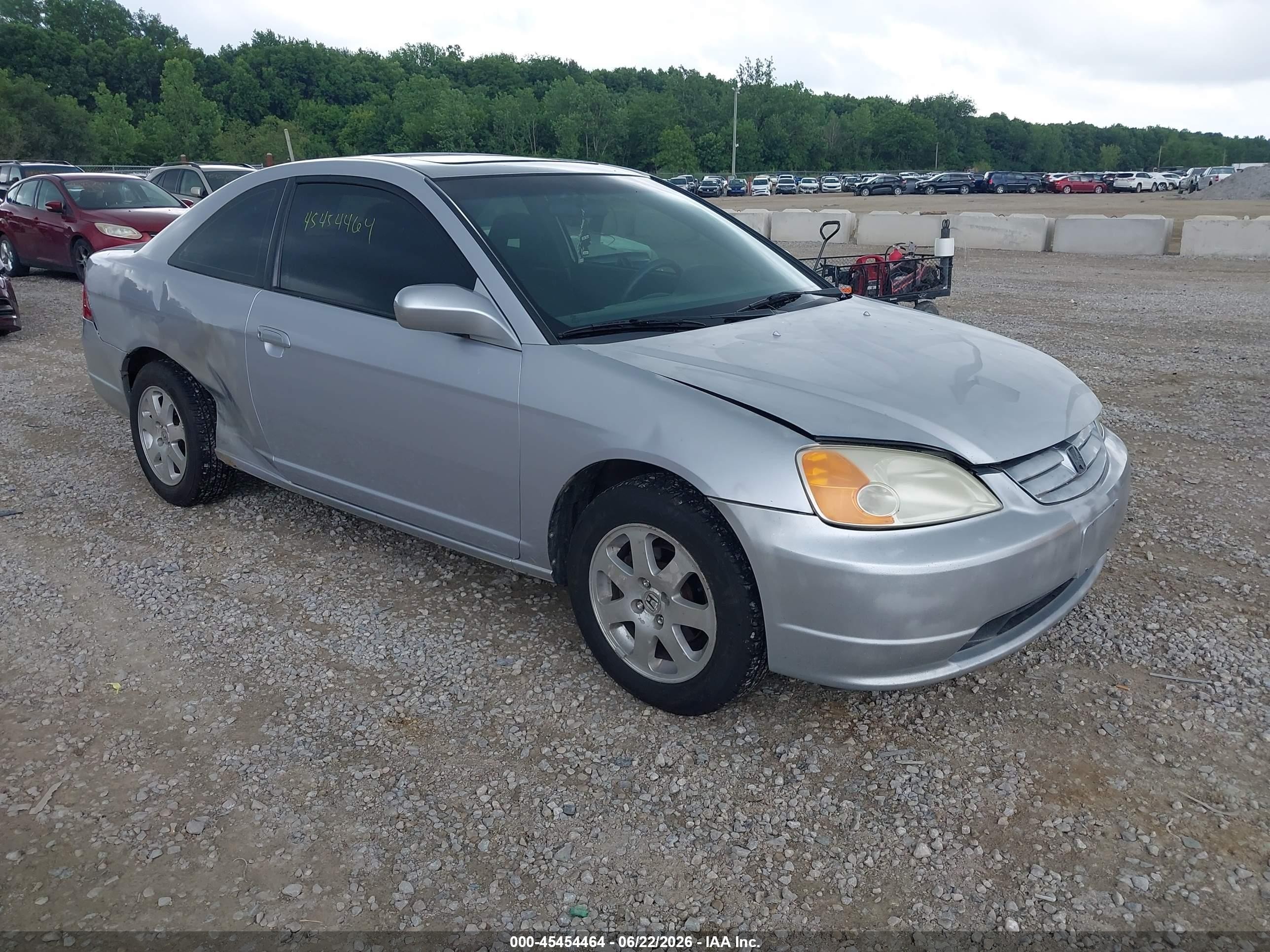 2003 Honda Civic Ex Silver vin: 1HGEM22913L016729