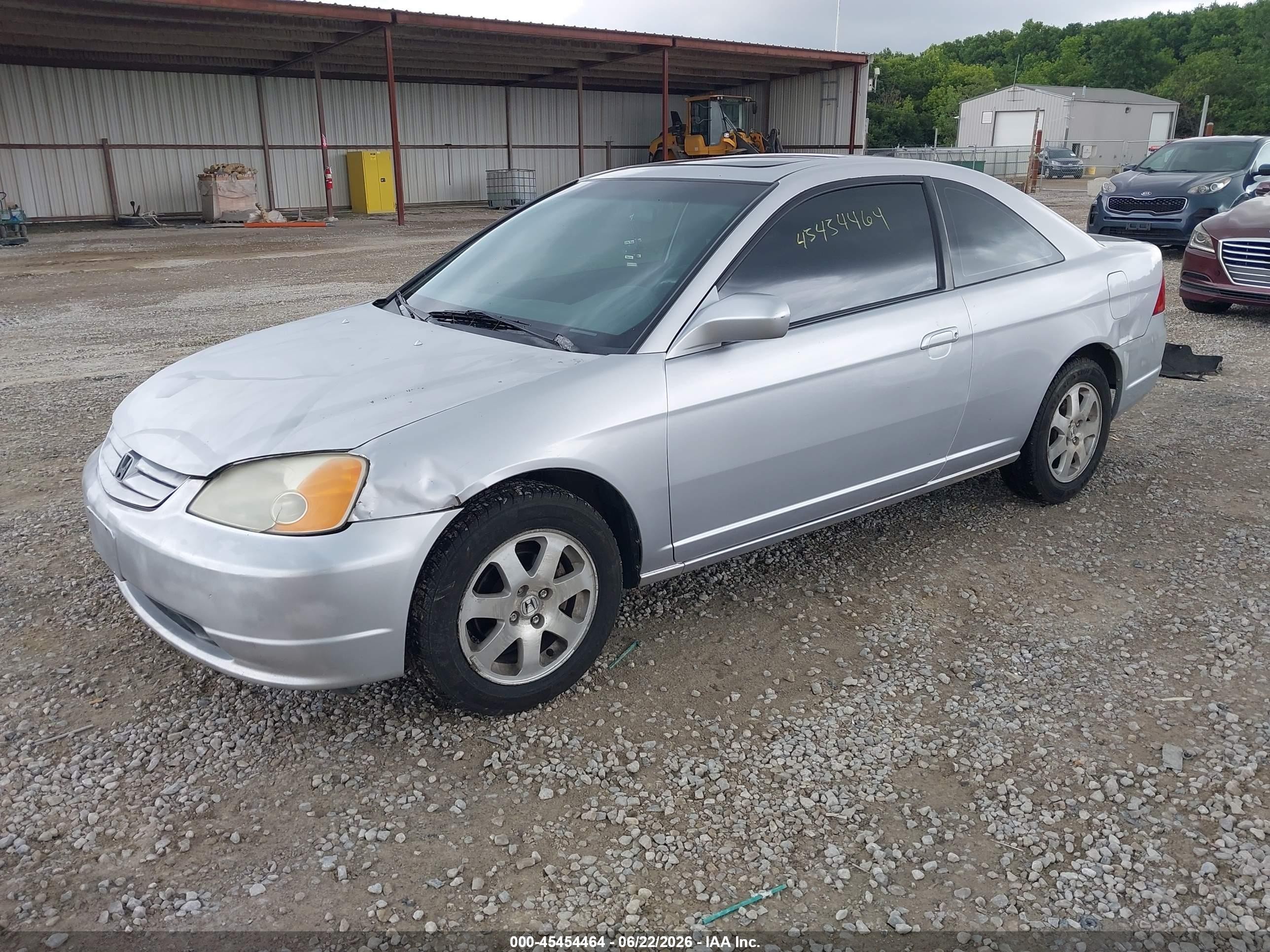 2003 Honda Civic Ex Silver vin: 1HGEM22913L016729