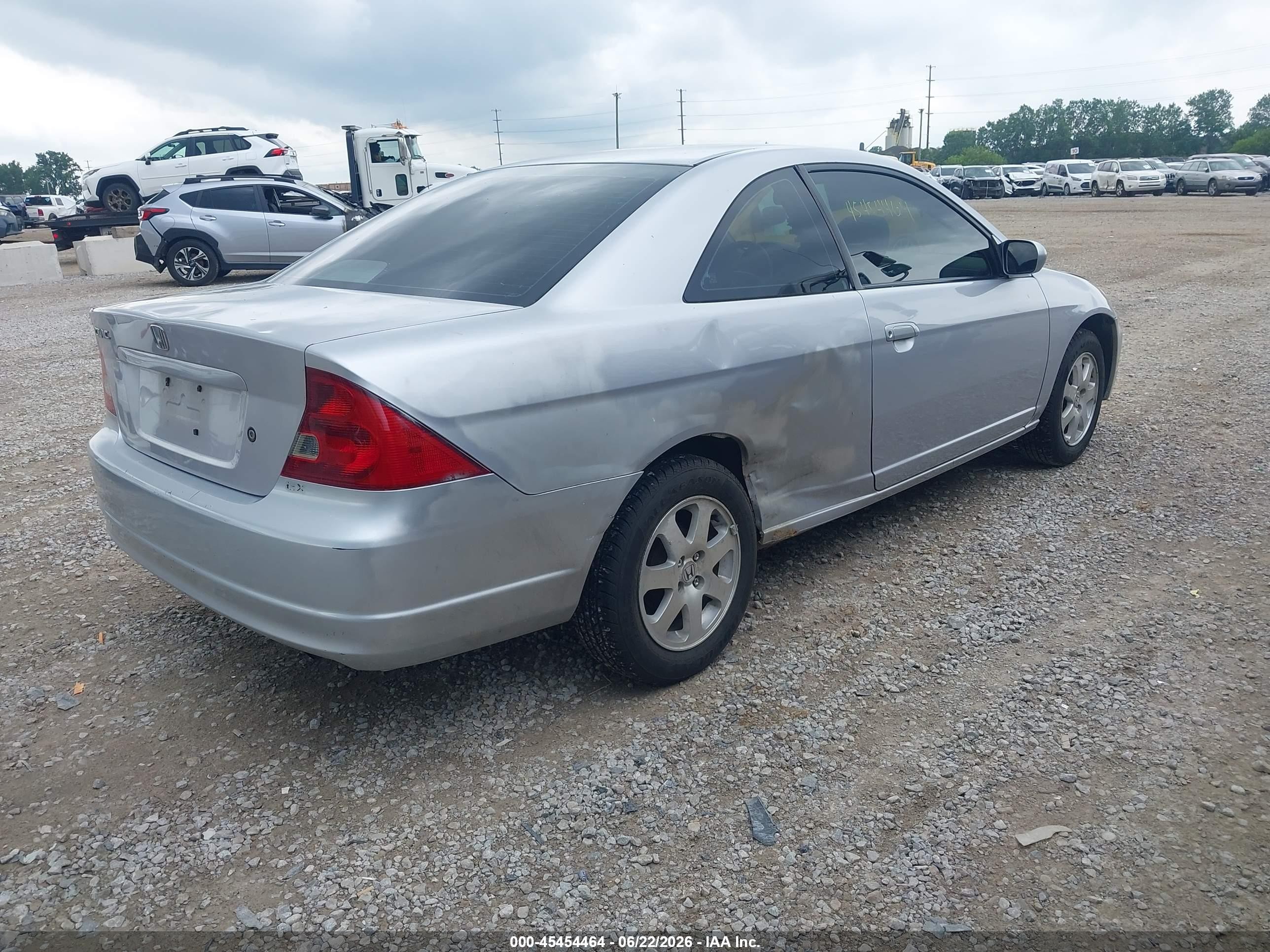 2003 Honda Civic Ex Silver vin: 1HGEM22913L016729