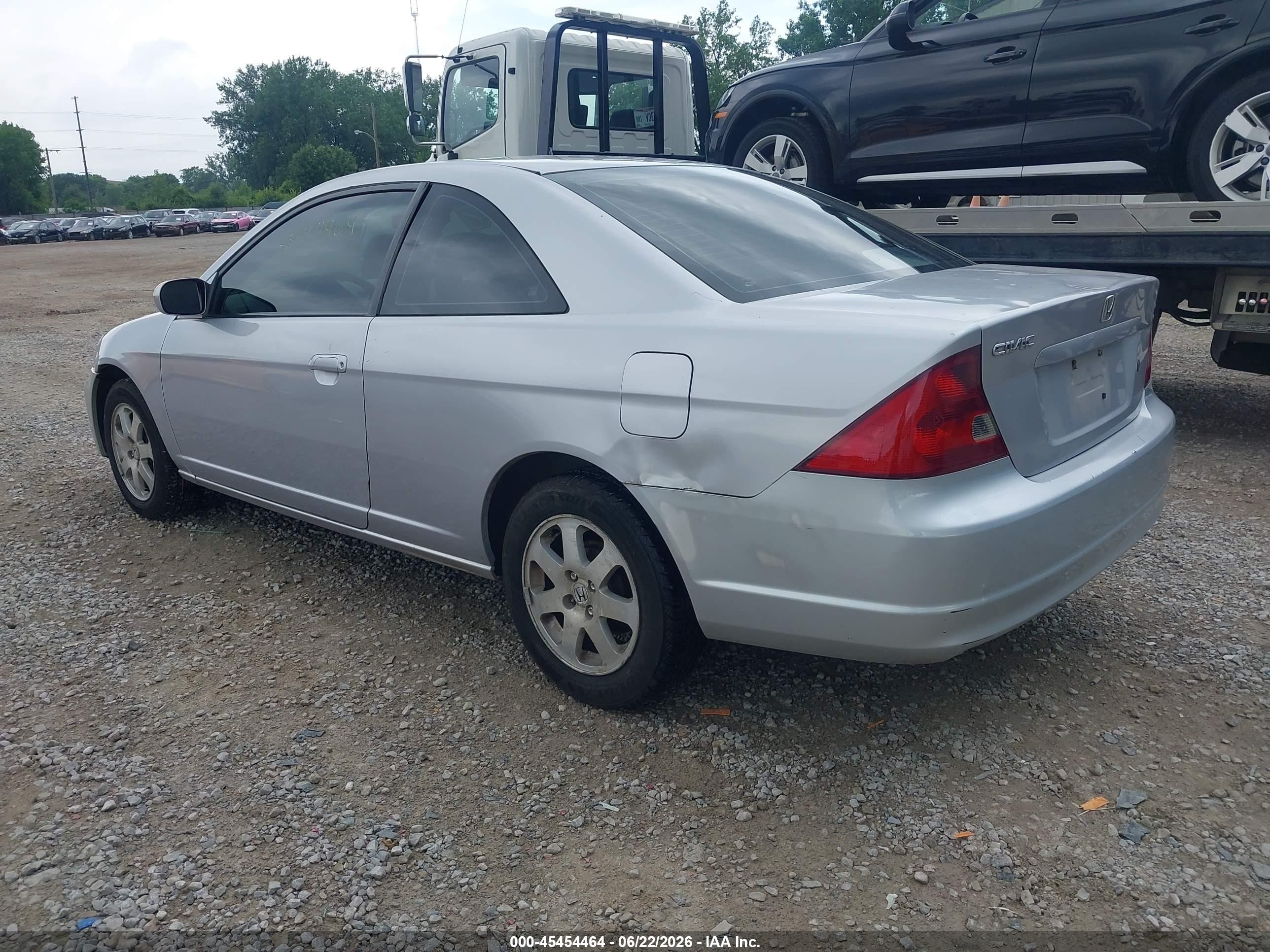 2003 Honda Civic Ex Silver vin: 1HGEM22913L016729