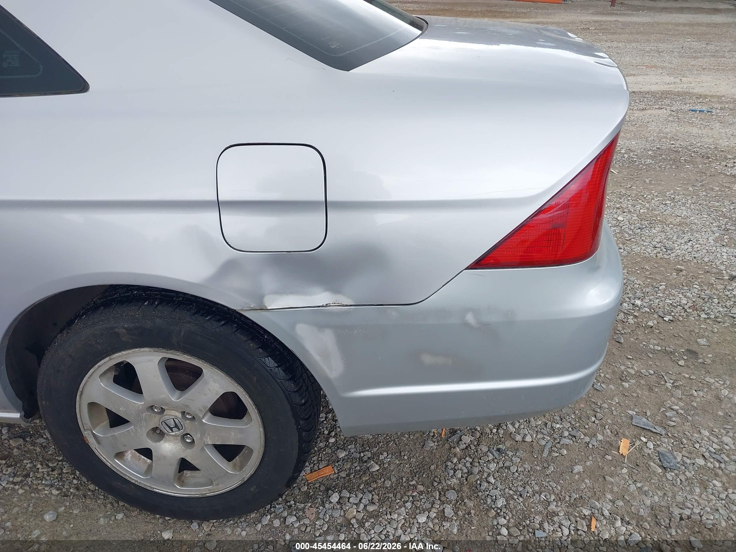 2003 Honda Civic Ex Silver vin: 1HGEM22913L016729