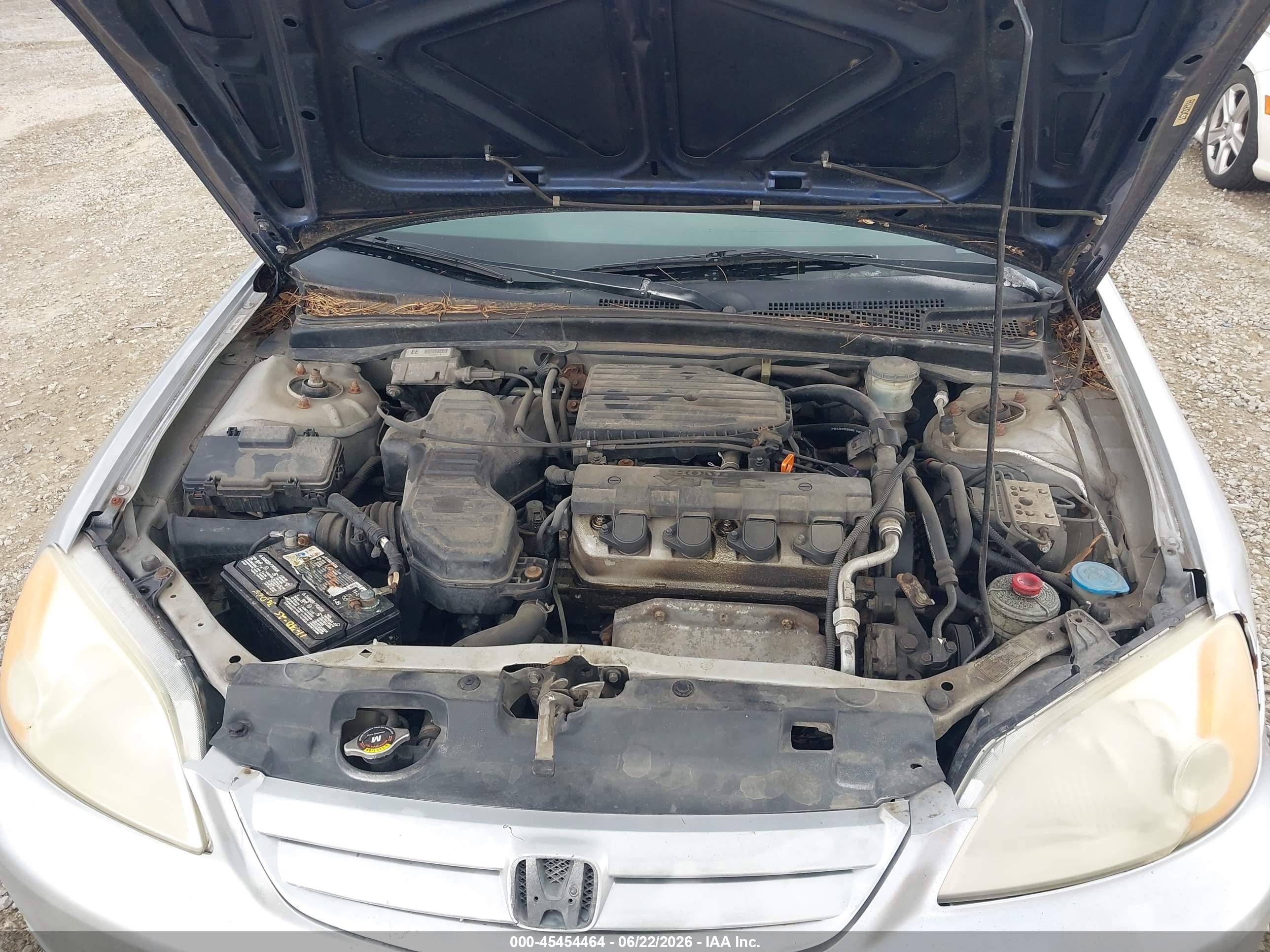2003 Honda Civic Ex Silver vin: 1HGEM22913L016729
