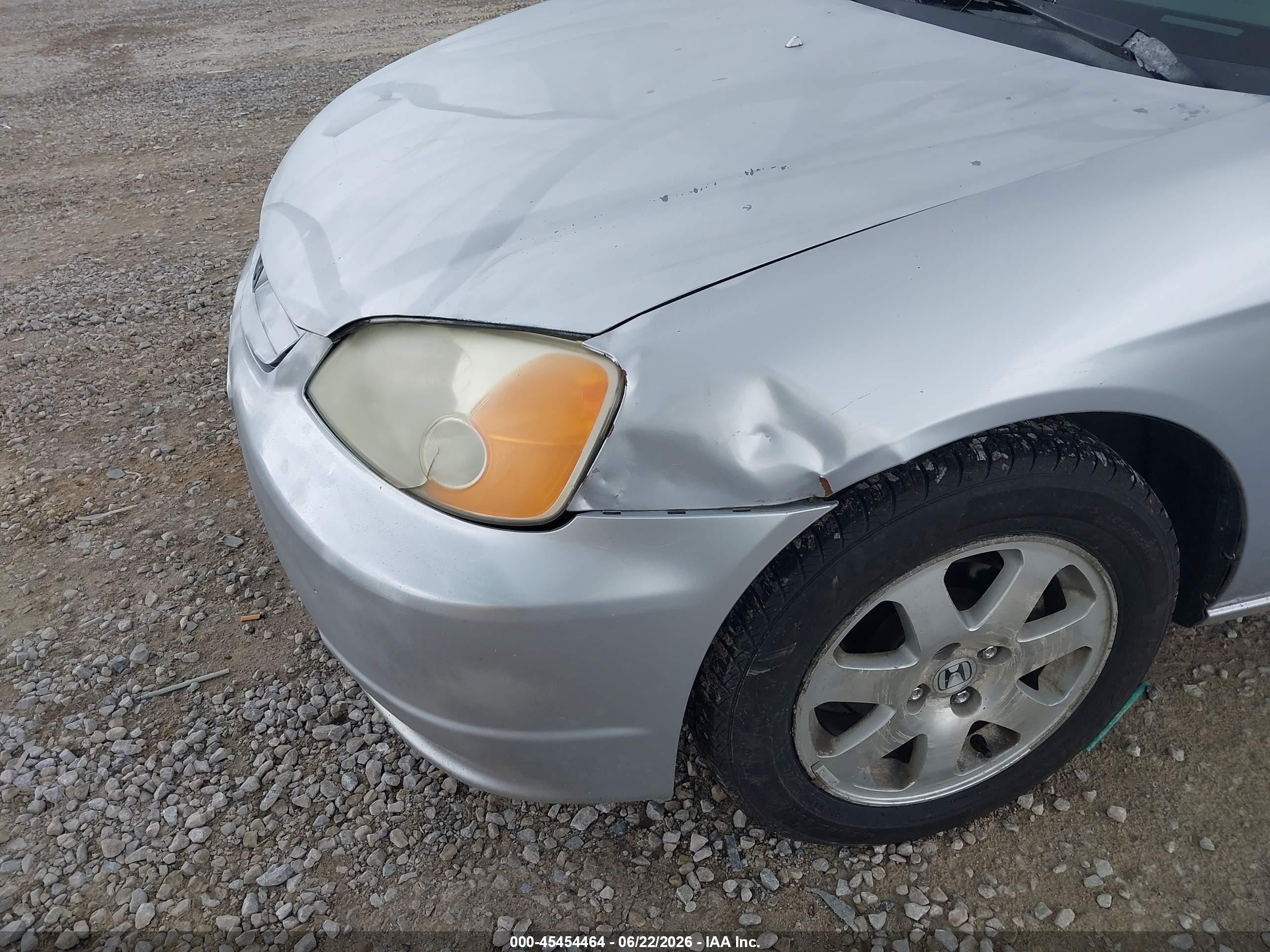 2003 Honda Civic Ex Silver vin: 1HGEM22913L016729