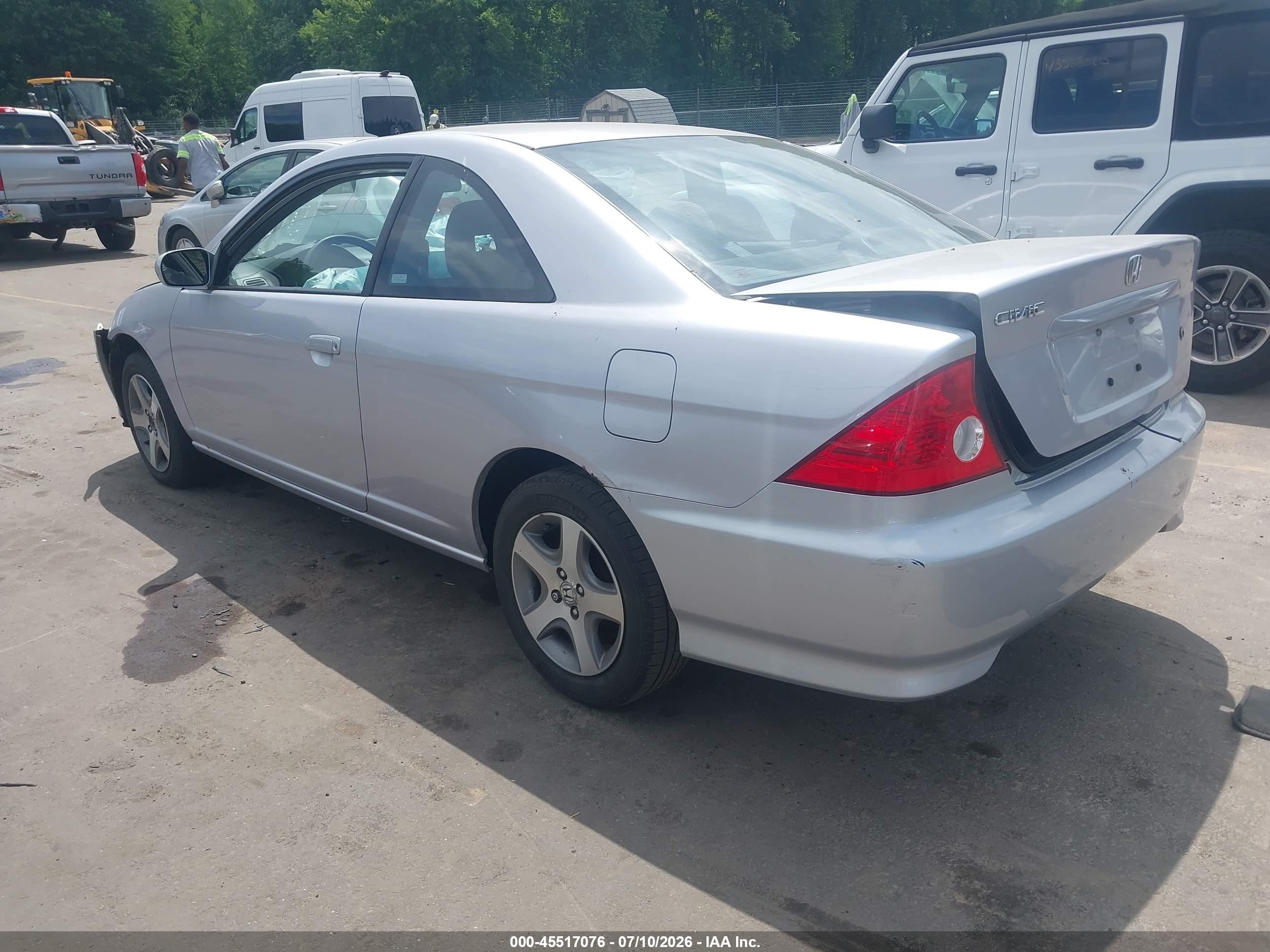 2004 Honda Civic Ex Silver vin: 1HGEM22914L014061