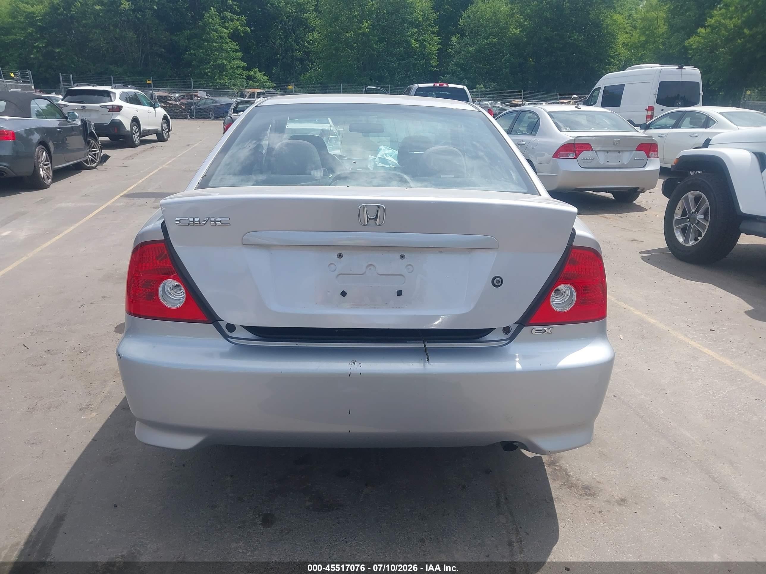 2004 Honda Civic Ex Silver vin: 1HGEM22914L014061