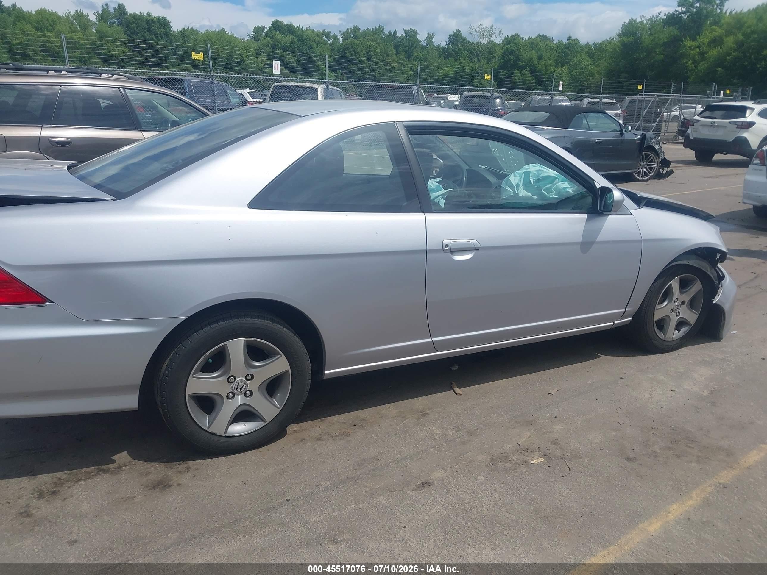 2004 Honda Civic Ex Silver vin: 1HGEM22914L014061
