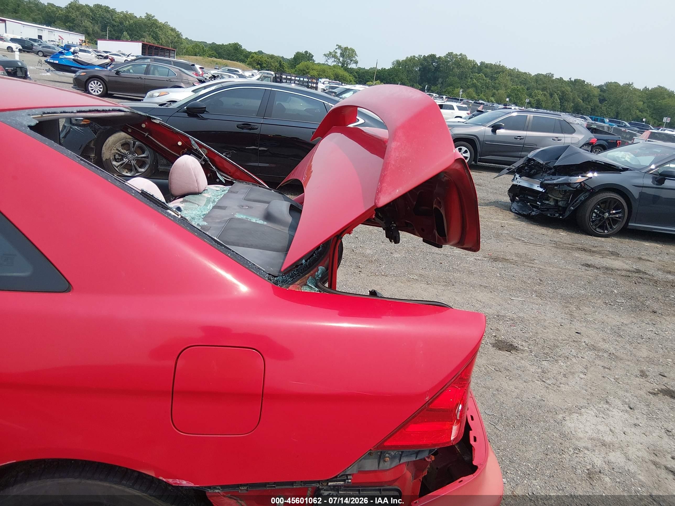 2004 Honda Civic Ex Red vin: 1HGEM22914L014500