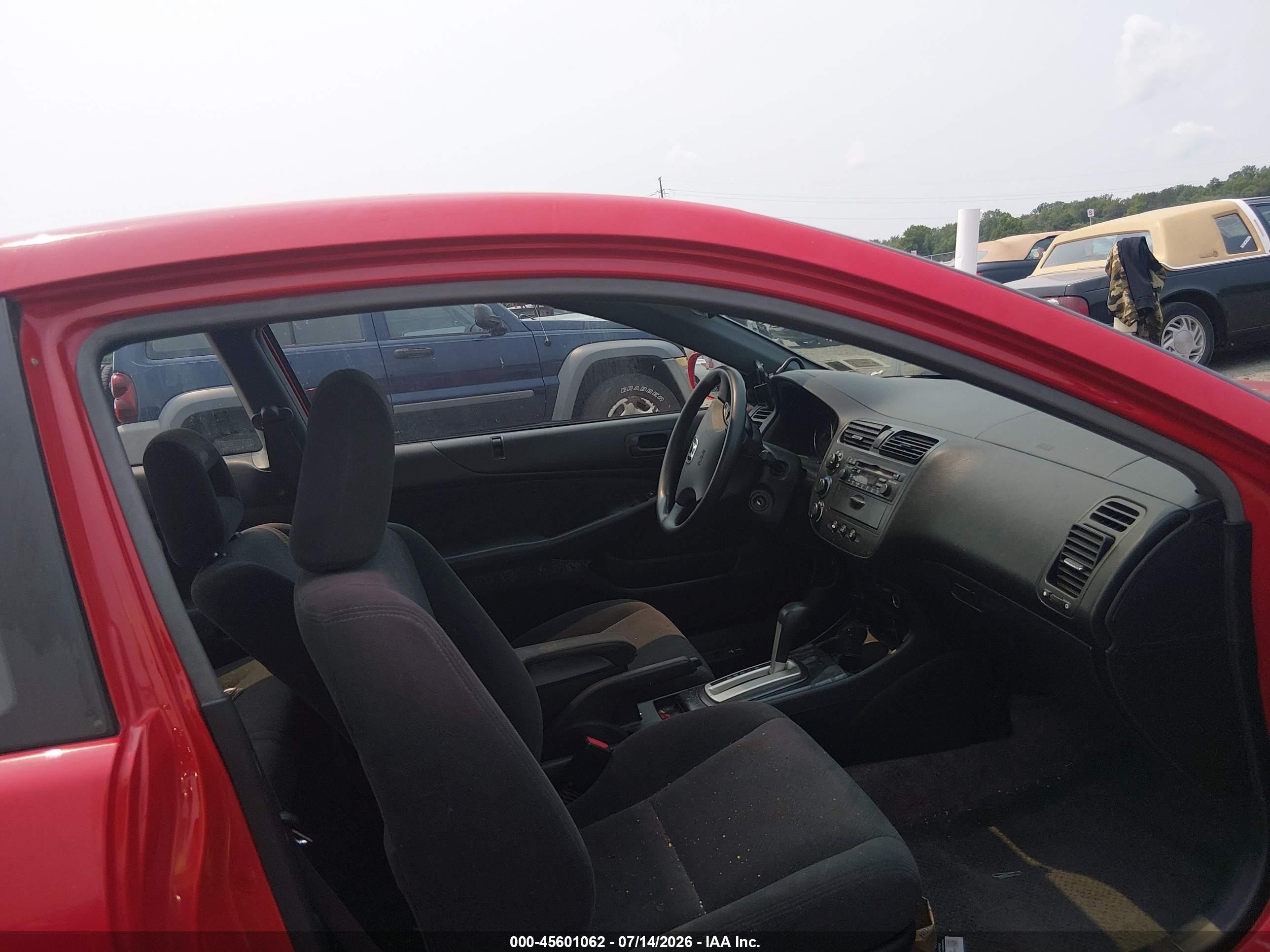 2004 Honda Civic Ex Red vin: 1HGEM22914L014500