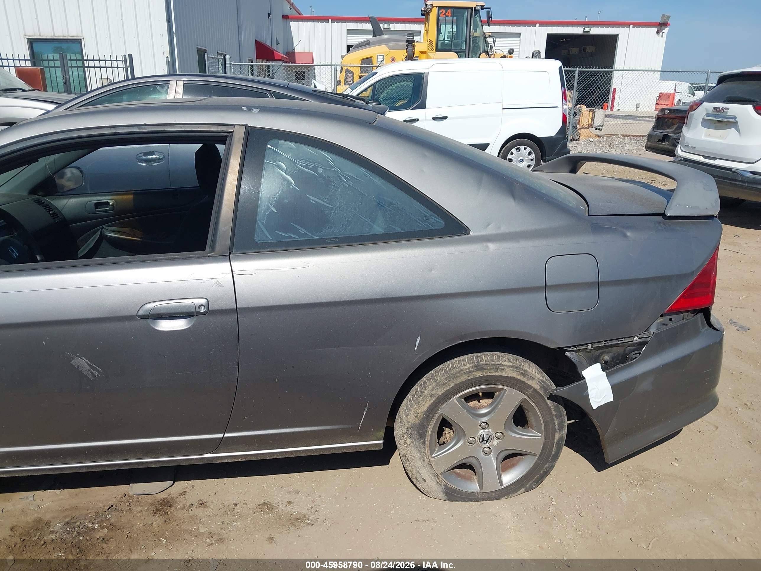 2004 Honda Civic Ex Gray vin: 1HGEM22914L067505