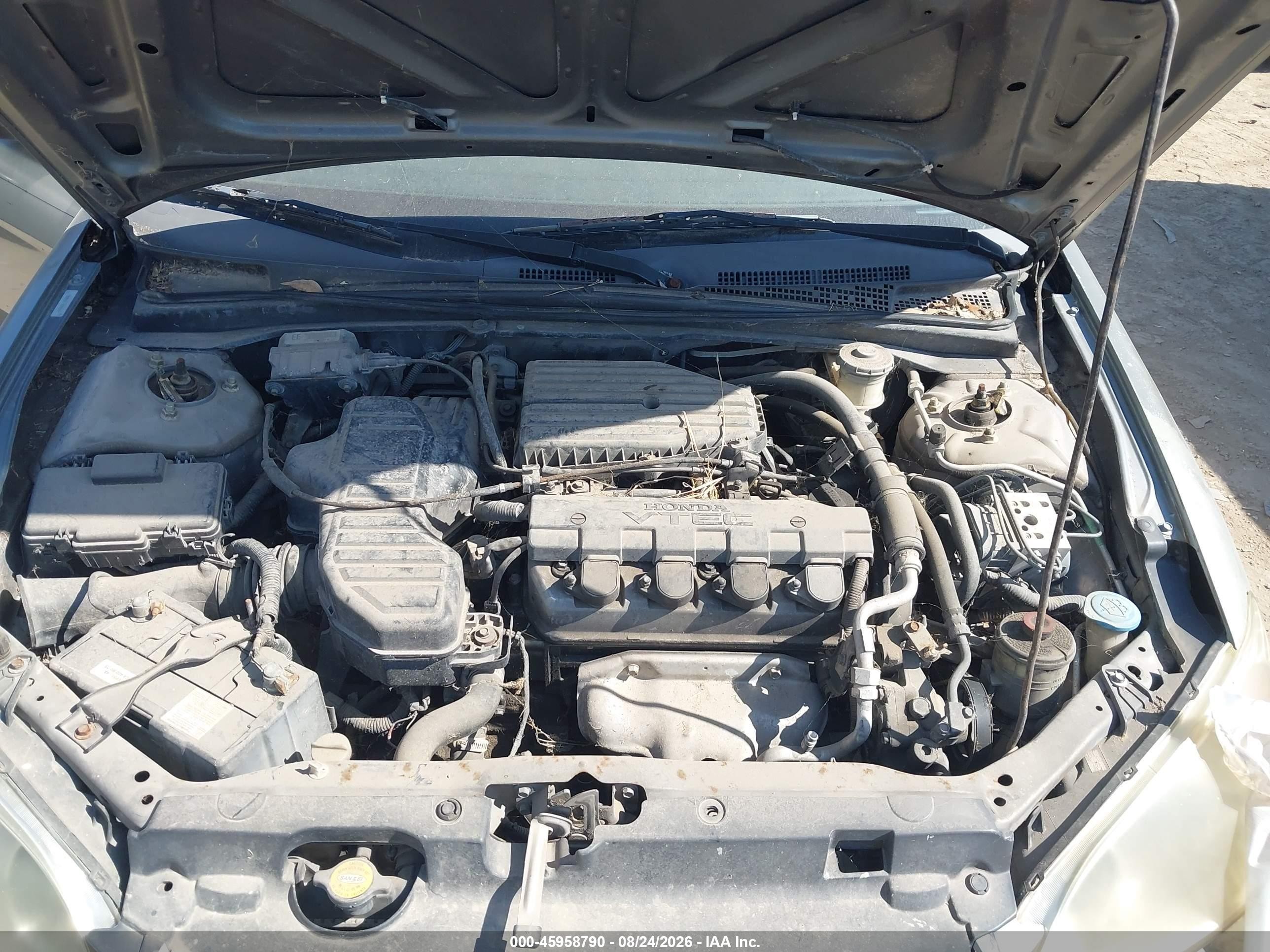 2004 Honda Civic Ex Gray vin: 1HGEM22914L067505