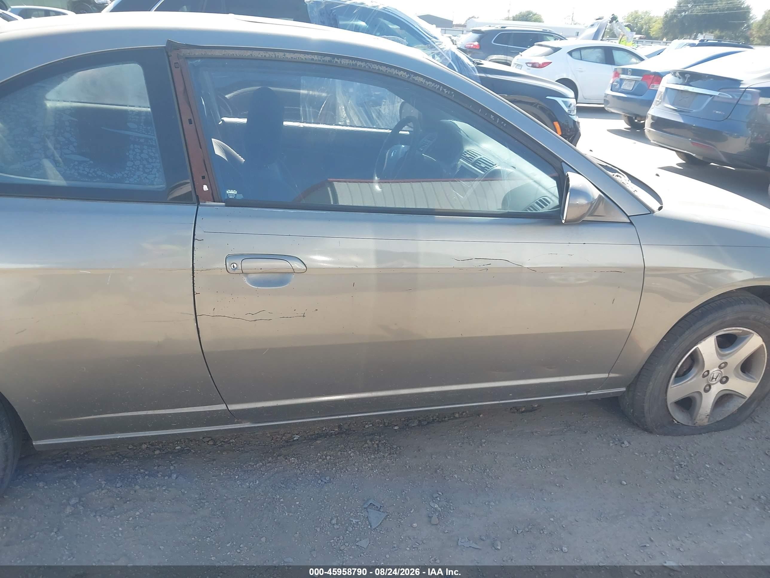 2004 Honda Civic Ex Gray vin: 1HGEM22914L067505