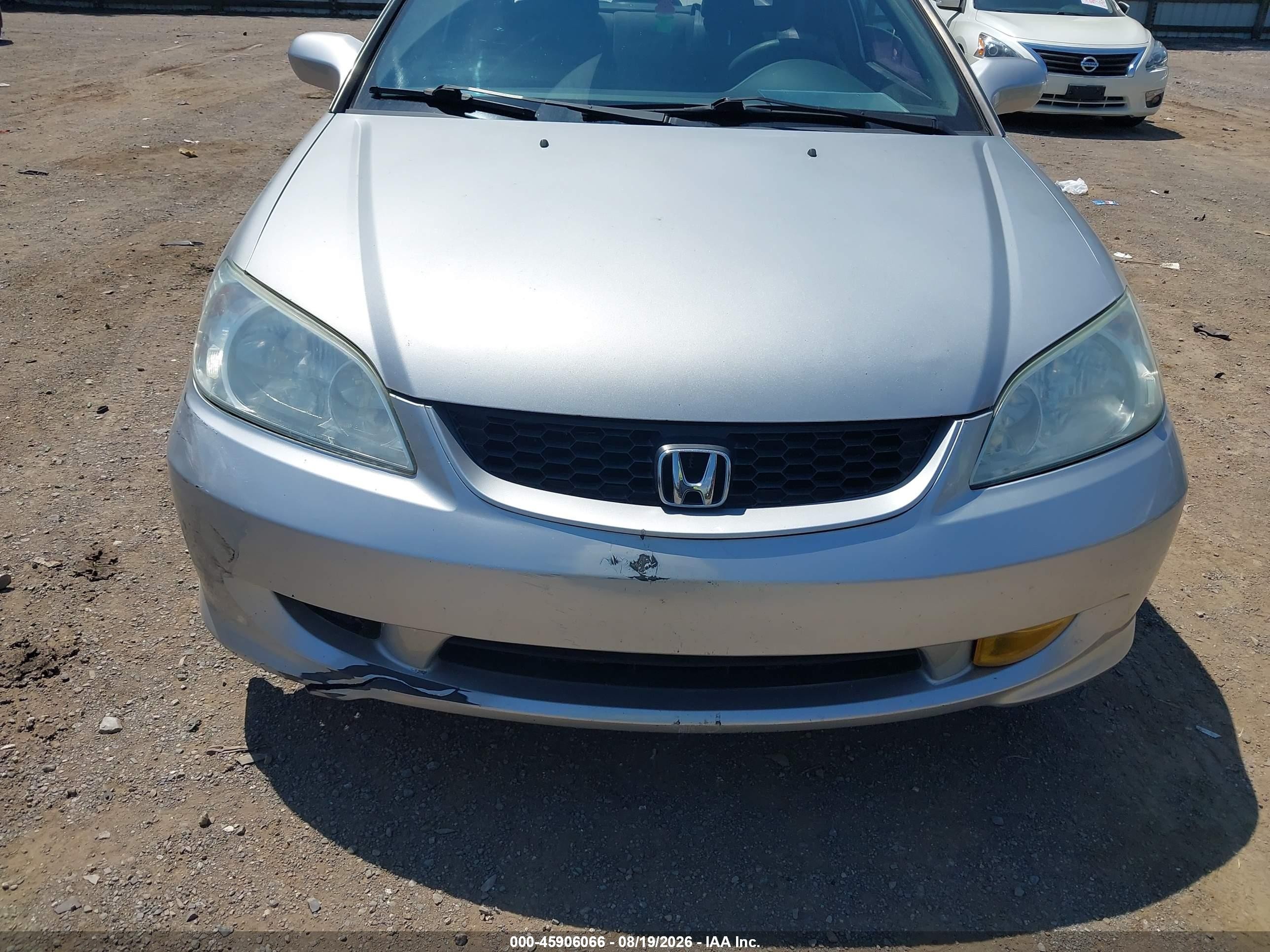 2004 Honda Civic Ex Silver vin: 1HGEM22914L080688