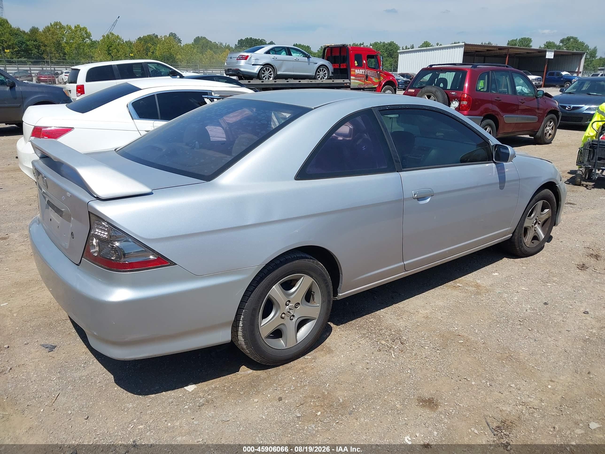 2004 Honda Civic Ex Silver vin: 1HGEM22914L080688