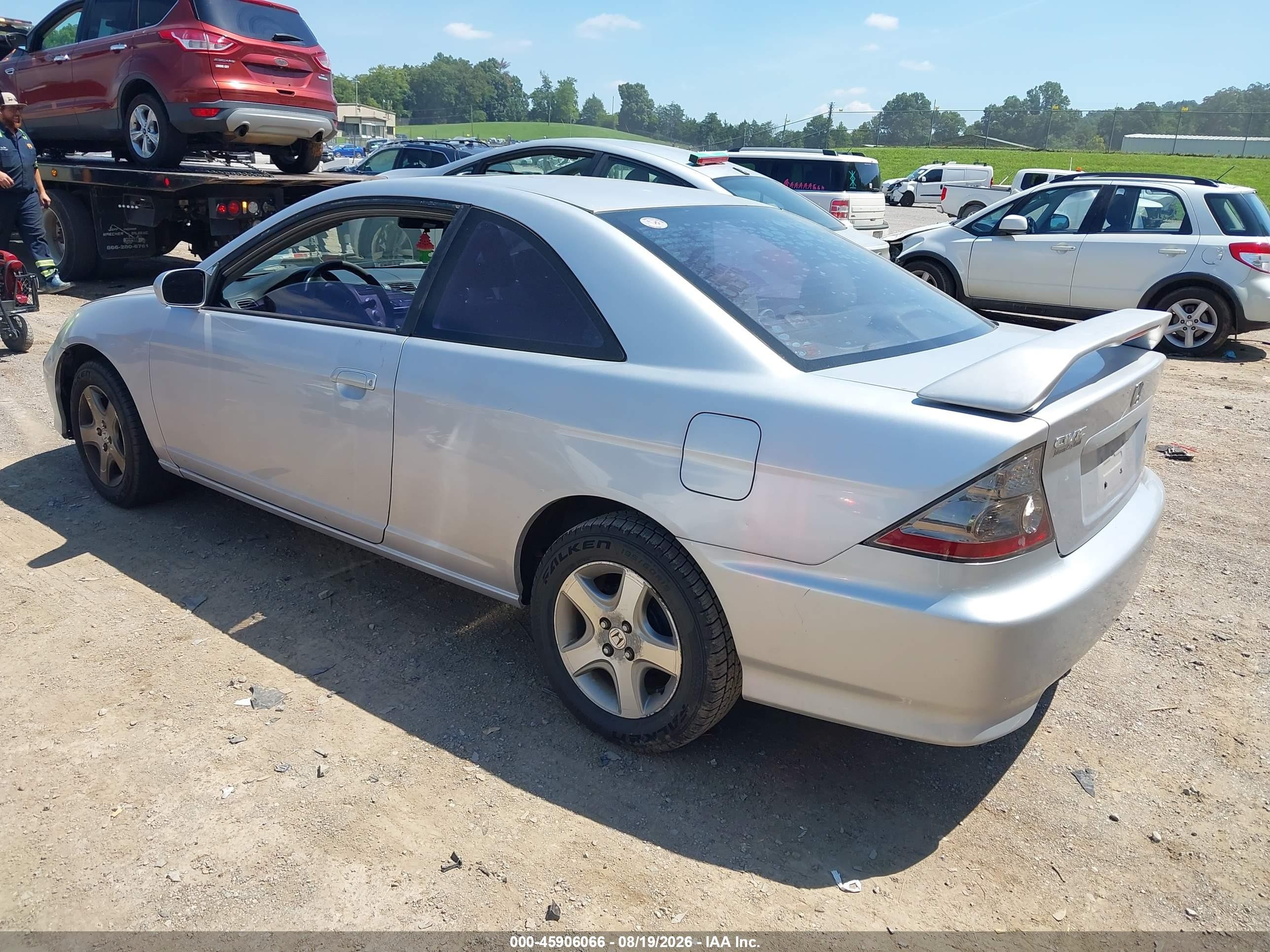 2004 Honda Civic Ex Silver vin: 1HGEM22914L080688
