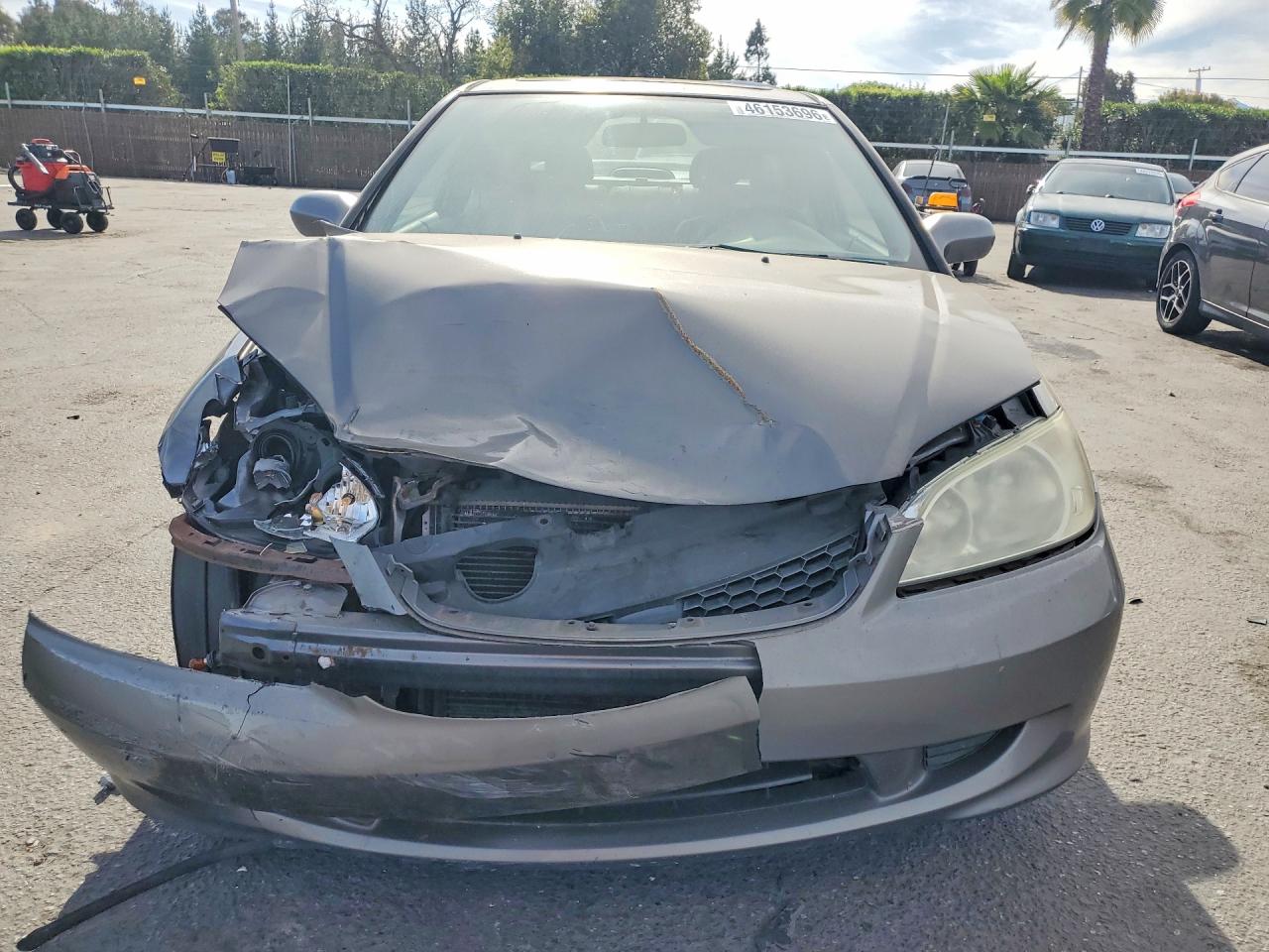 2005 Honda Civic Ex Gray vin: 1HGEM22915L030942