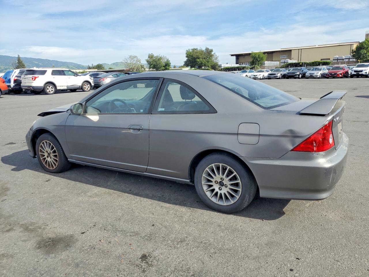 2005 Honda Civic Ex Gray vin: 1HGEM22915L030942