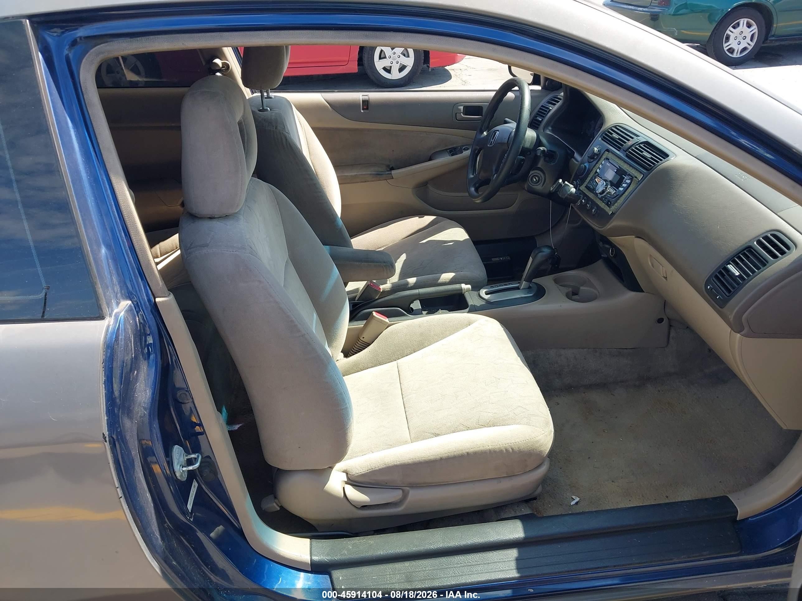 2001 Honda Civic Ex Gray vin: 1HGEM22921L022388
