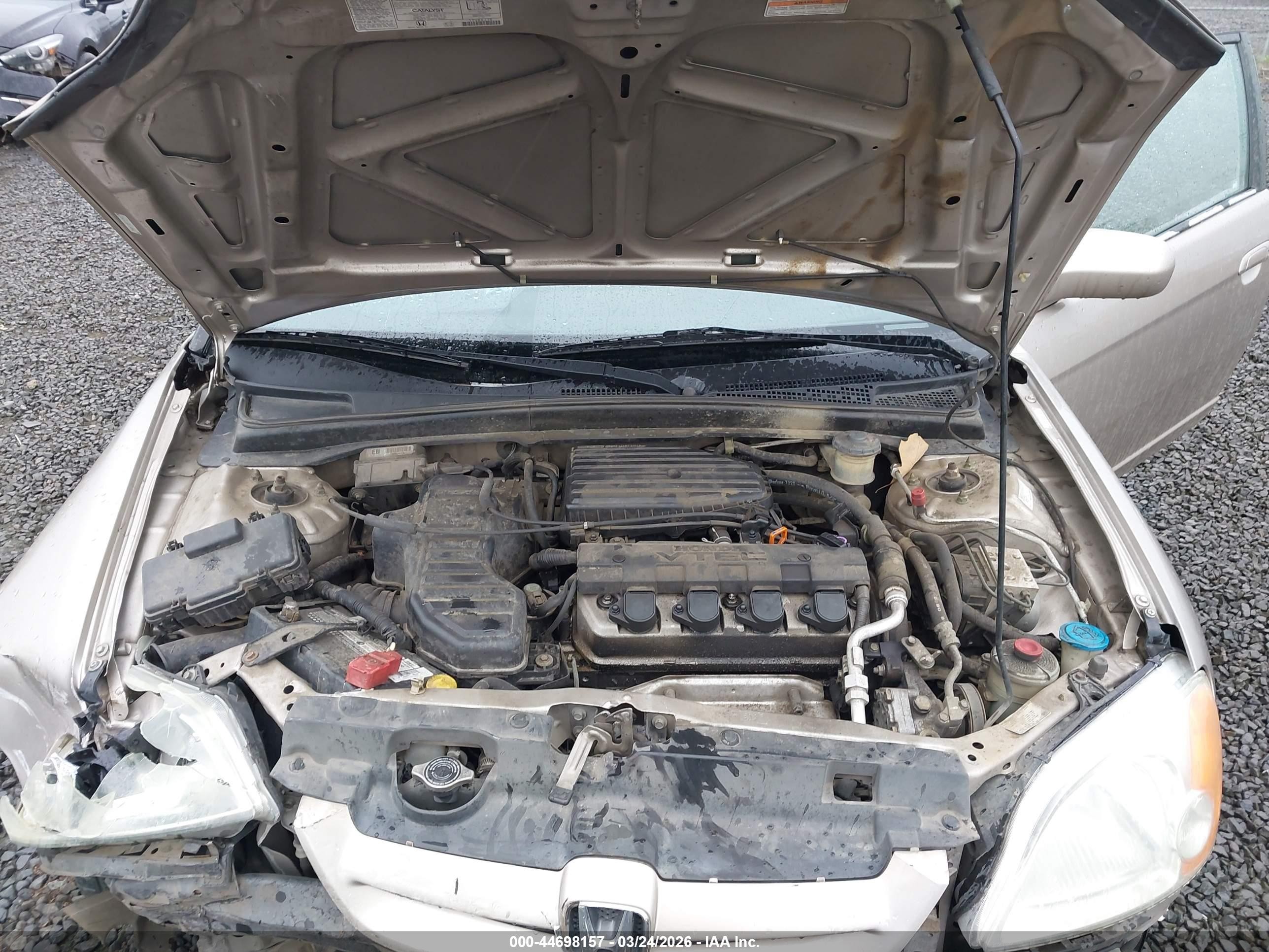 2002 Honda Civic Ex Brown vin: 1HGEM22922L060642