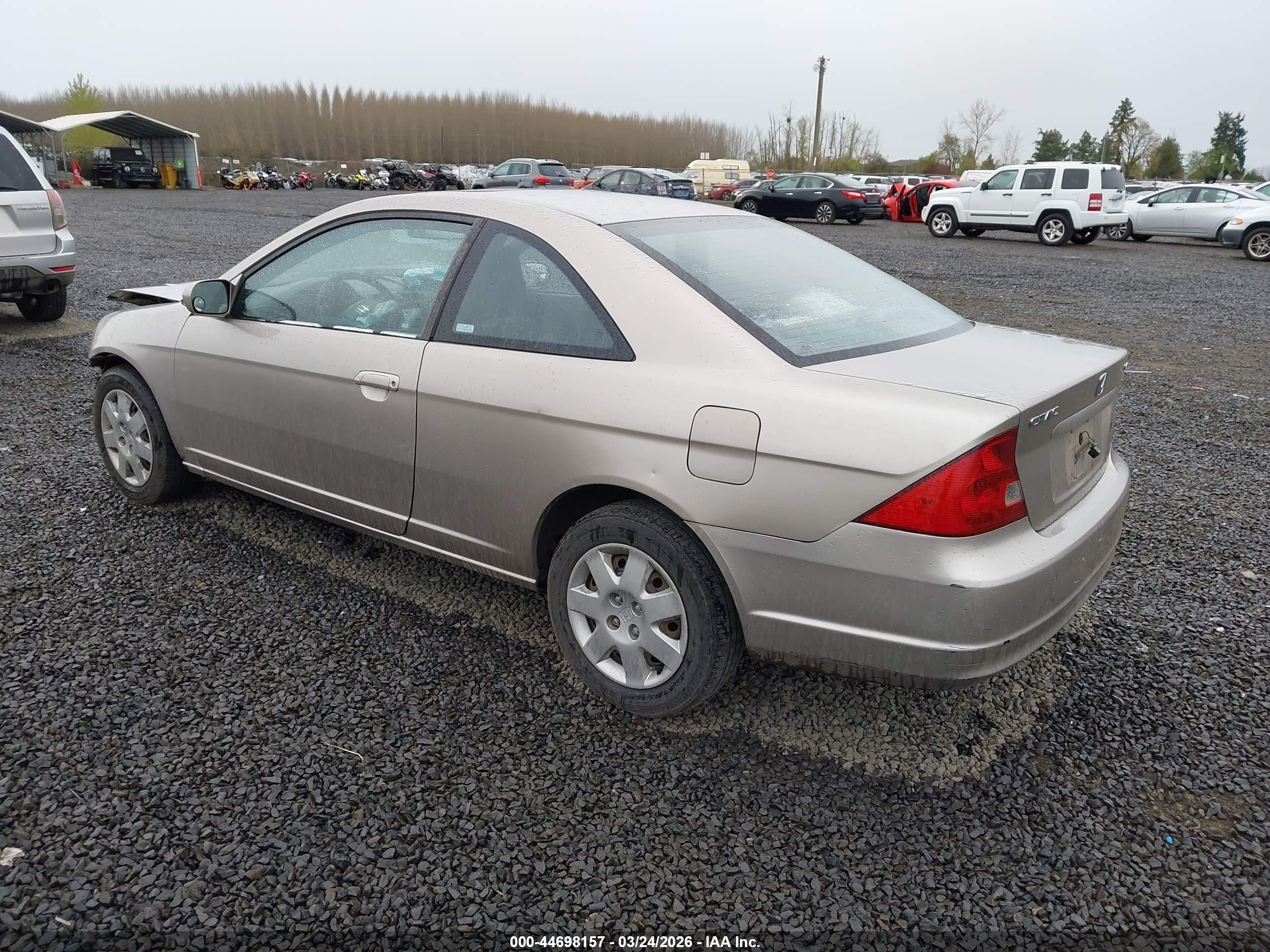 2002 Honda Civic Ex Brown vin: 1HGEM22922L060642