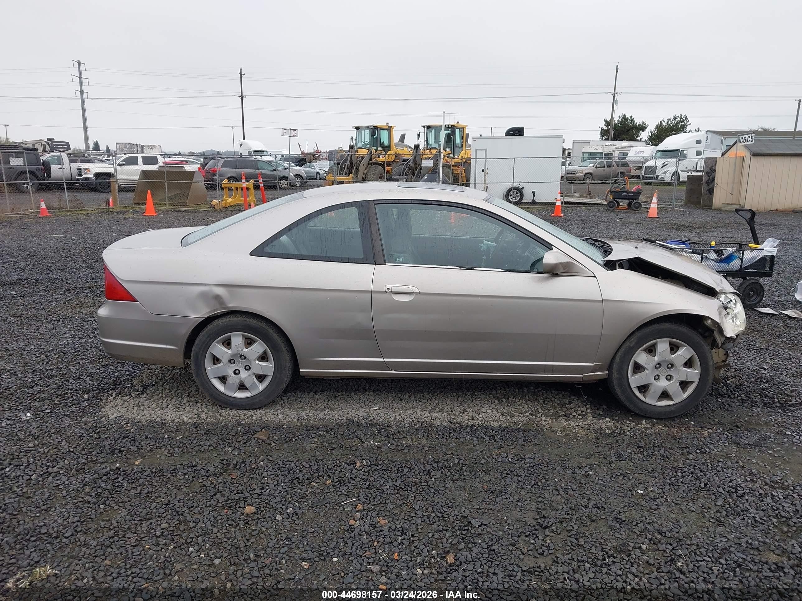 2002 Honda Civic Ex Brown vin: 1HGEM22922L060642