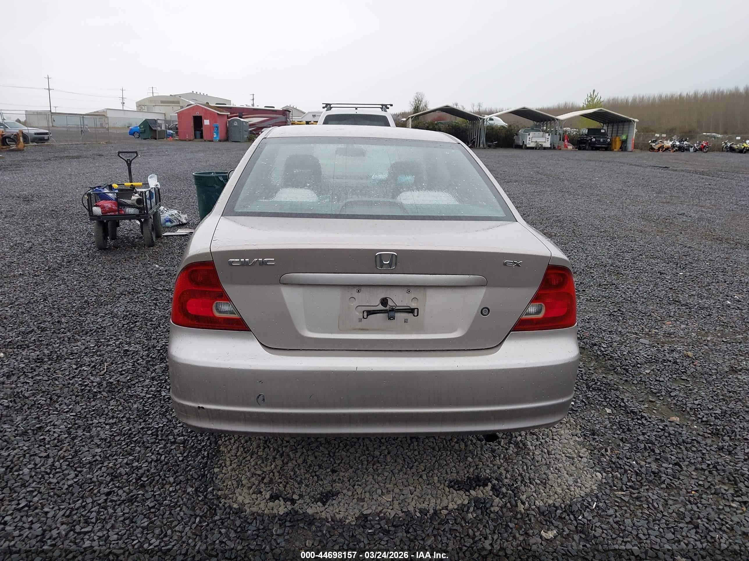 2002 Honda Civic Ex Brown vin: 1HGEM22922L060642