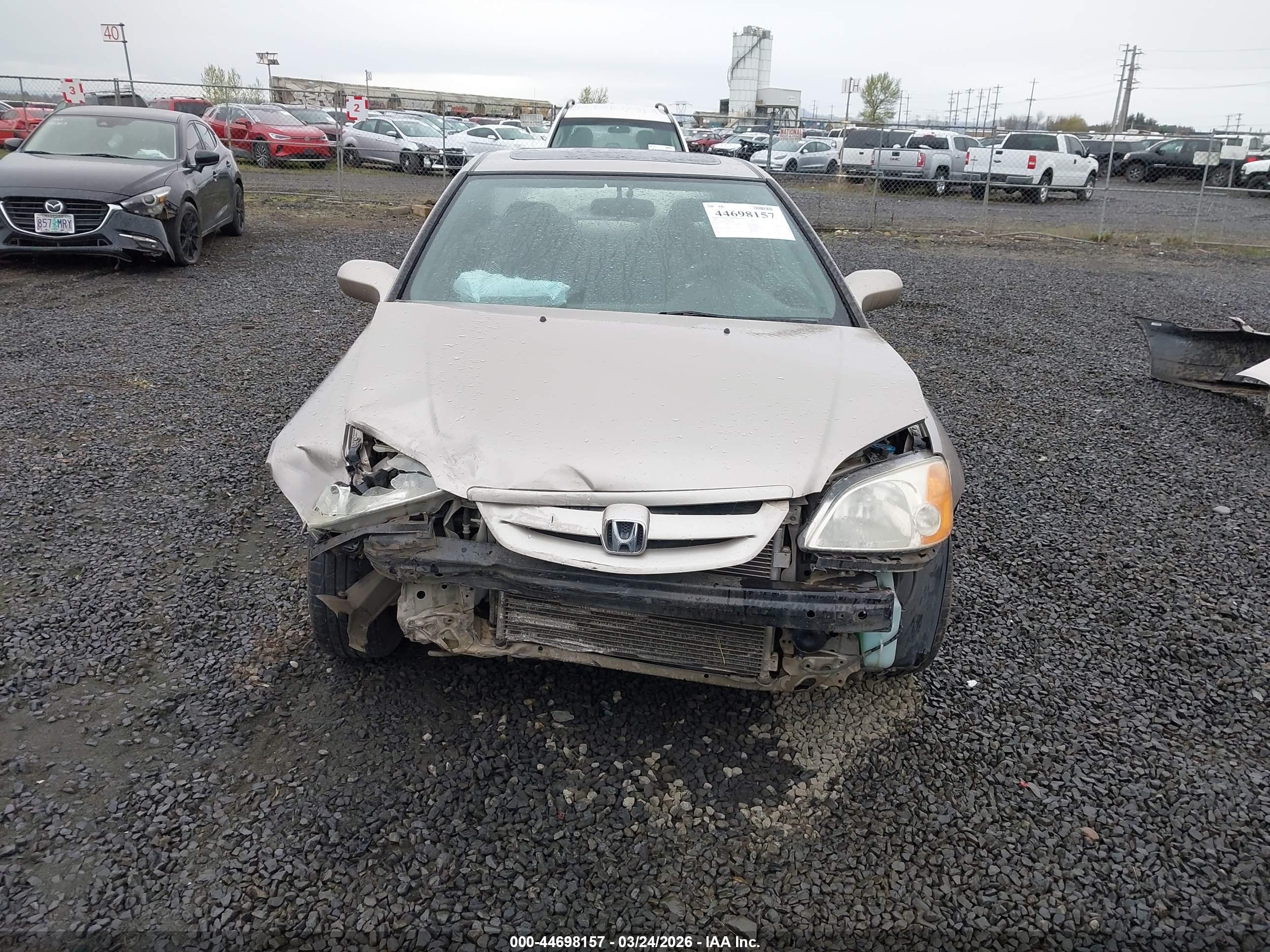 2002 Honda Civic Ex Brown vin: 1HGEM22922L060642