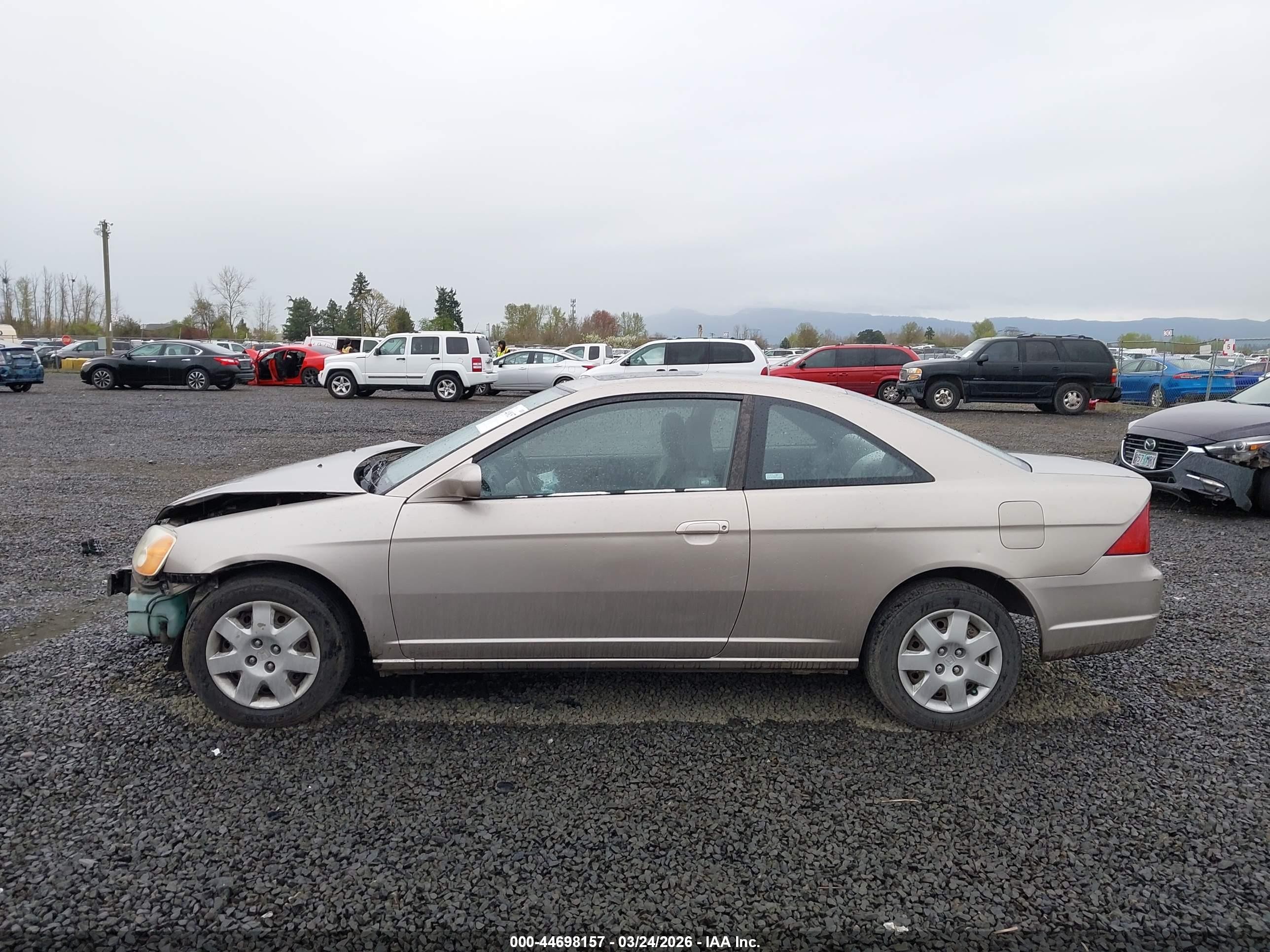 2002 Honda Civic Ex Brown vin: 1HGEM22922L060642