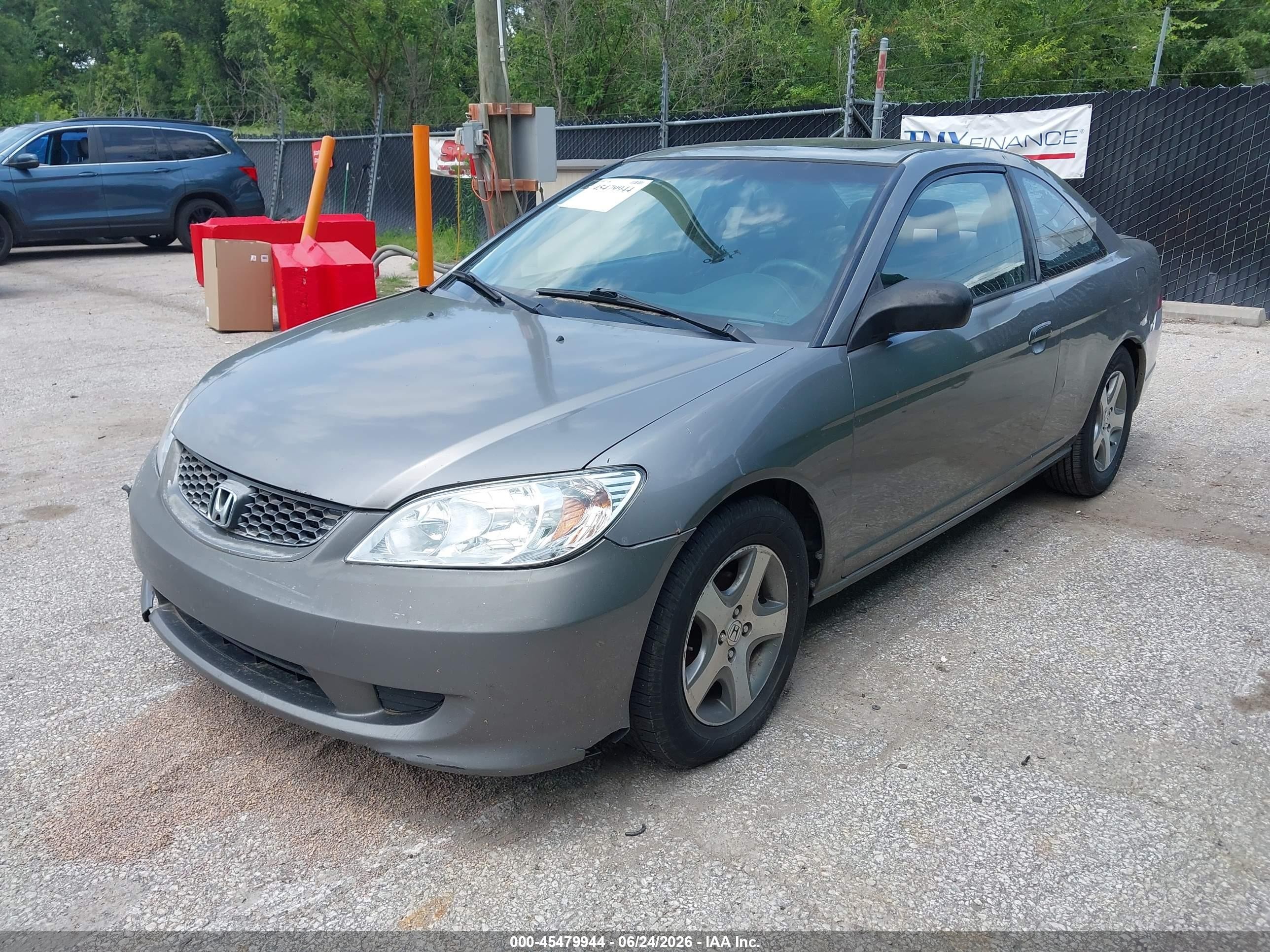 2004 Honda Civic Ex Gray vin: 1HGEM22924L033010