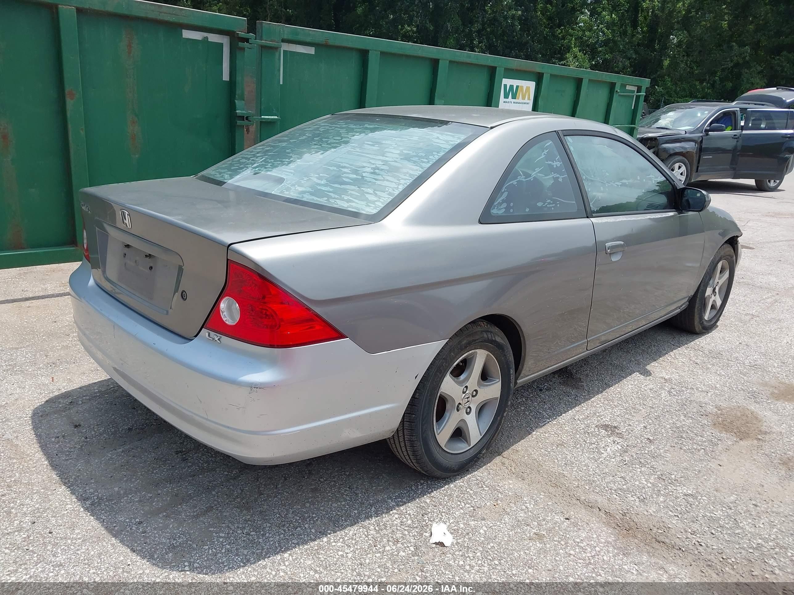 2004 Honda Civic Ex Gray vin: 1HGEM22924L033010