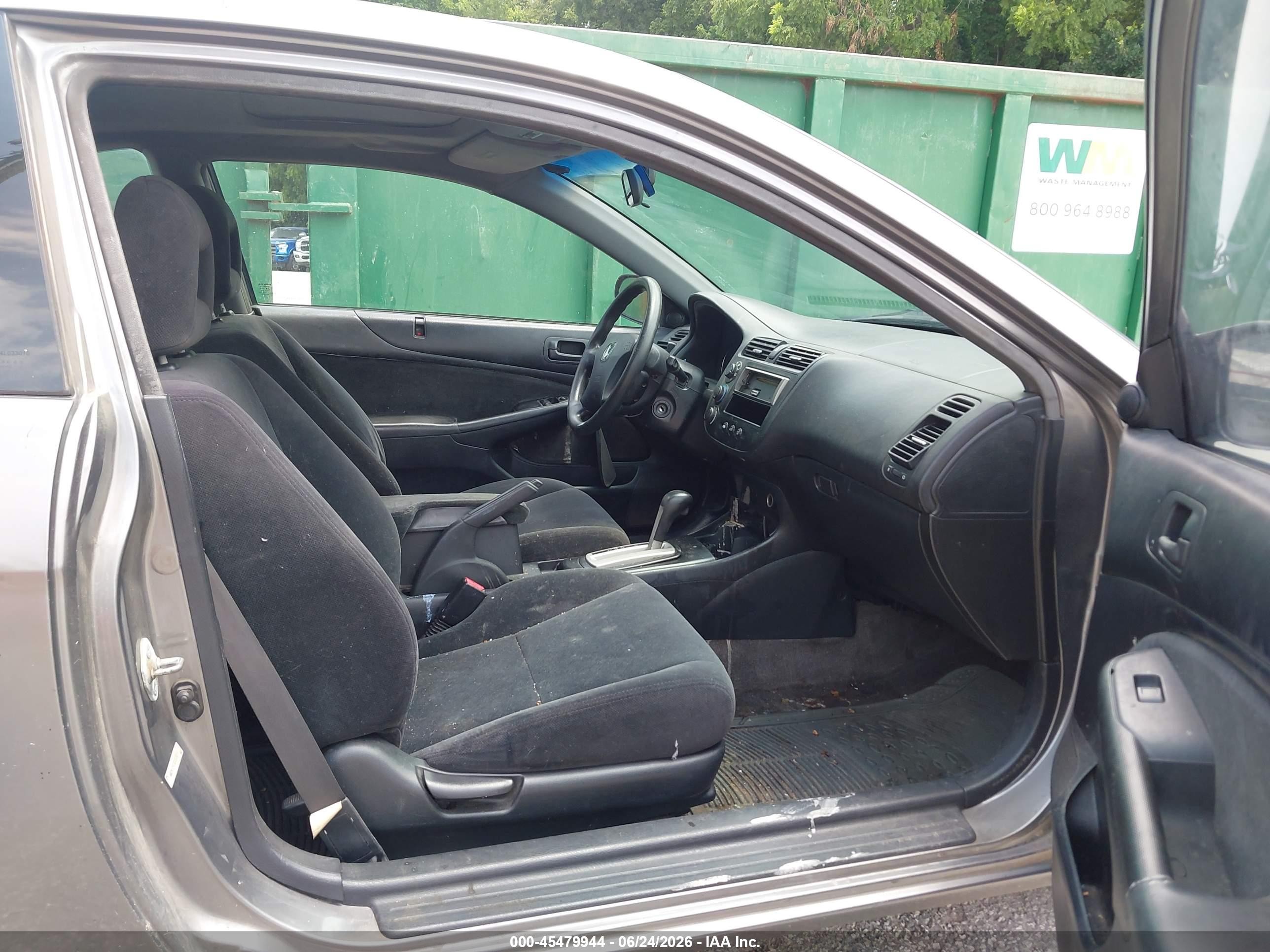 2004 Honda Civic Ex Gray vin: 1HGEM22924L033010