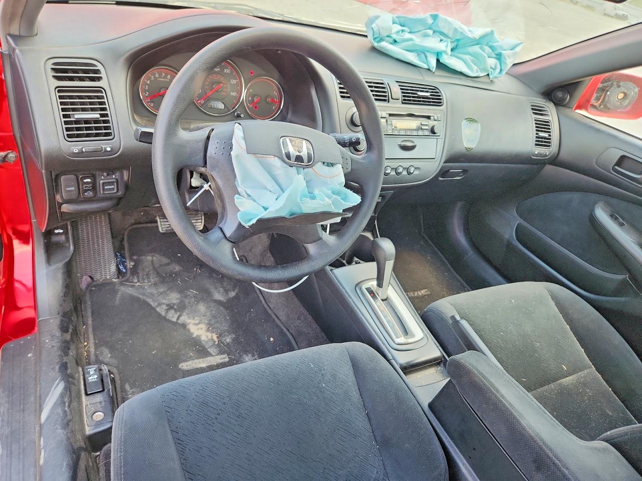 2004 Honda Civc Red vin: 1HGEM22924L054794