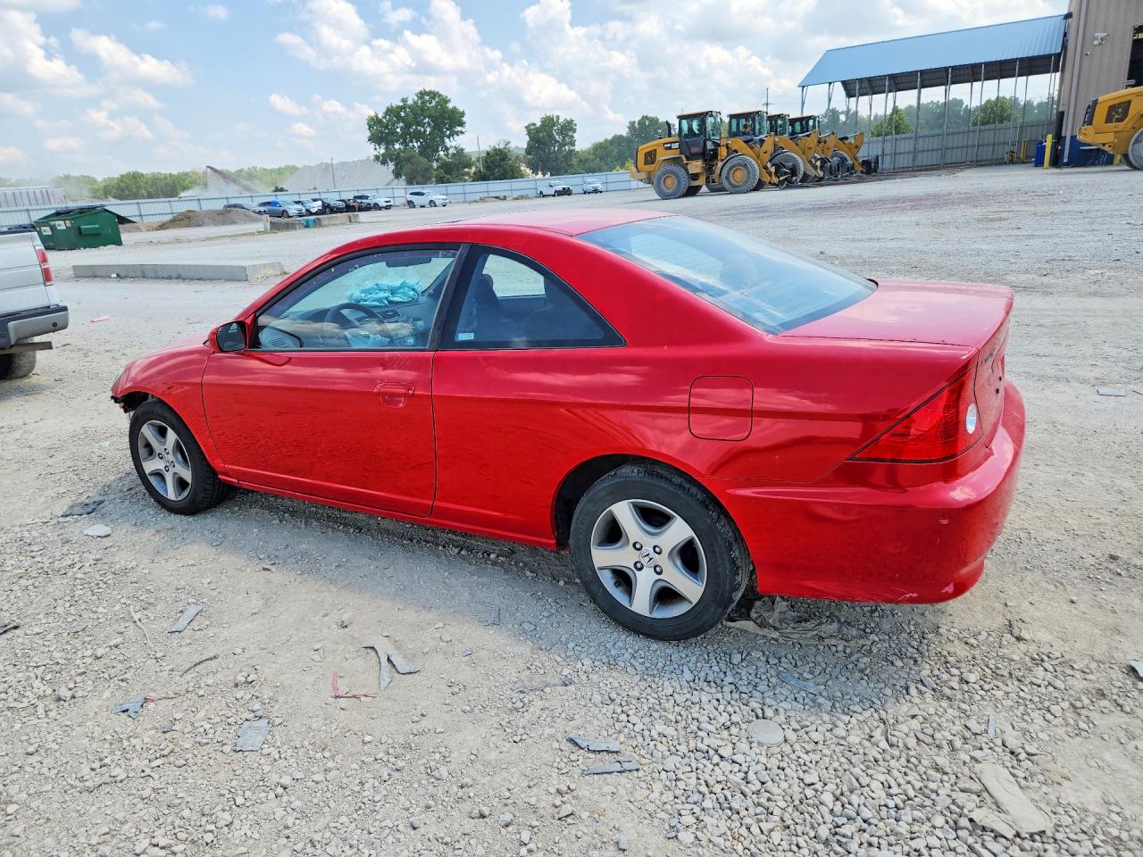 2004 Honda Civc Red vin: 1HGEM22924L054794