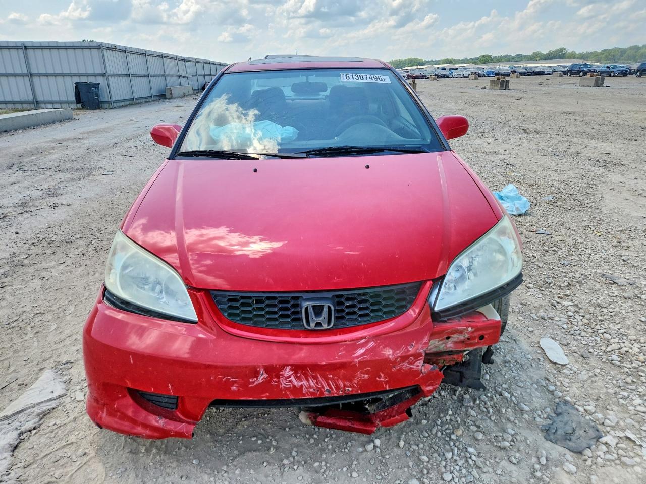 2004 Honda Civc Red vin: 1HGEM22924L054794