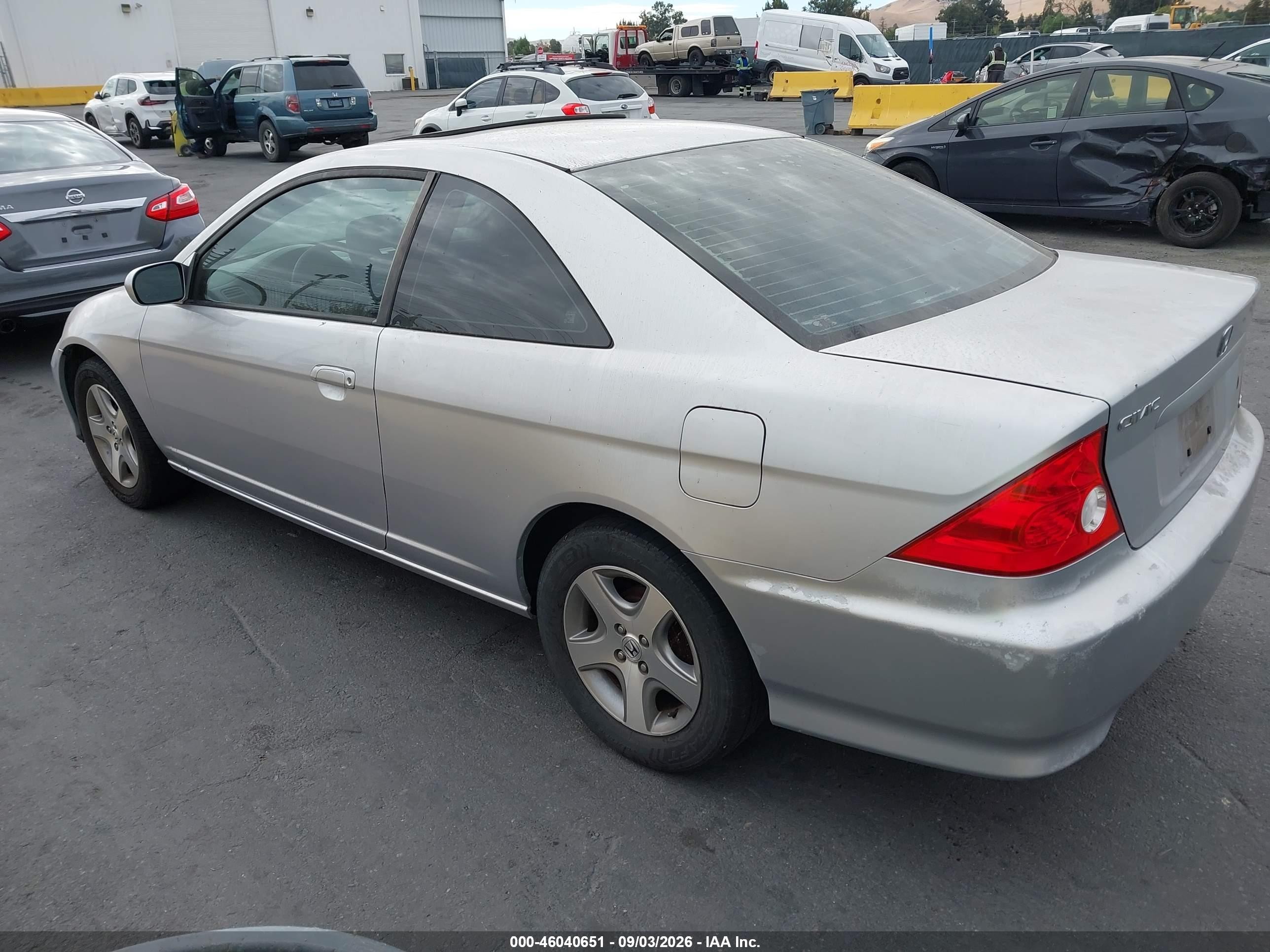 2005 Honda Civic Ex Silver vin: 1HGEM22925L000672
