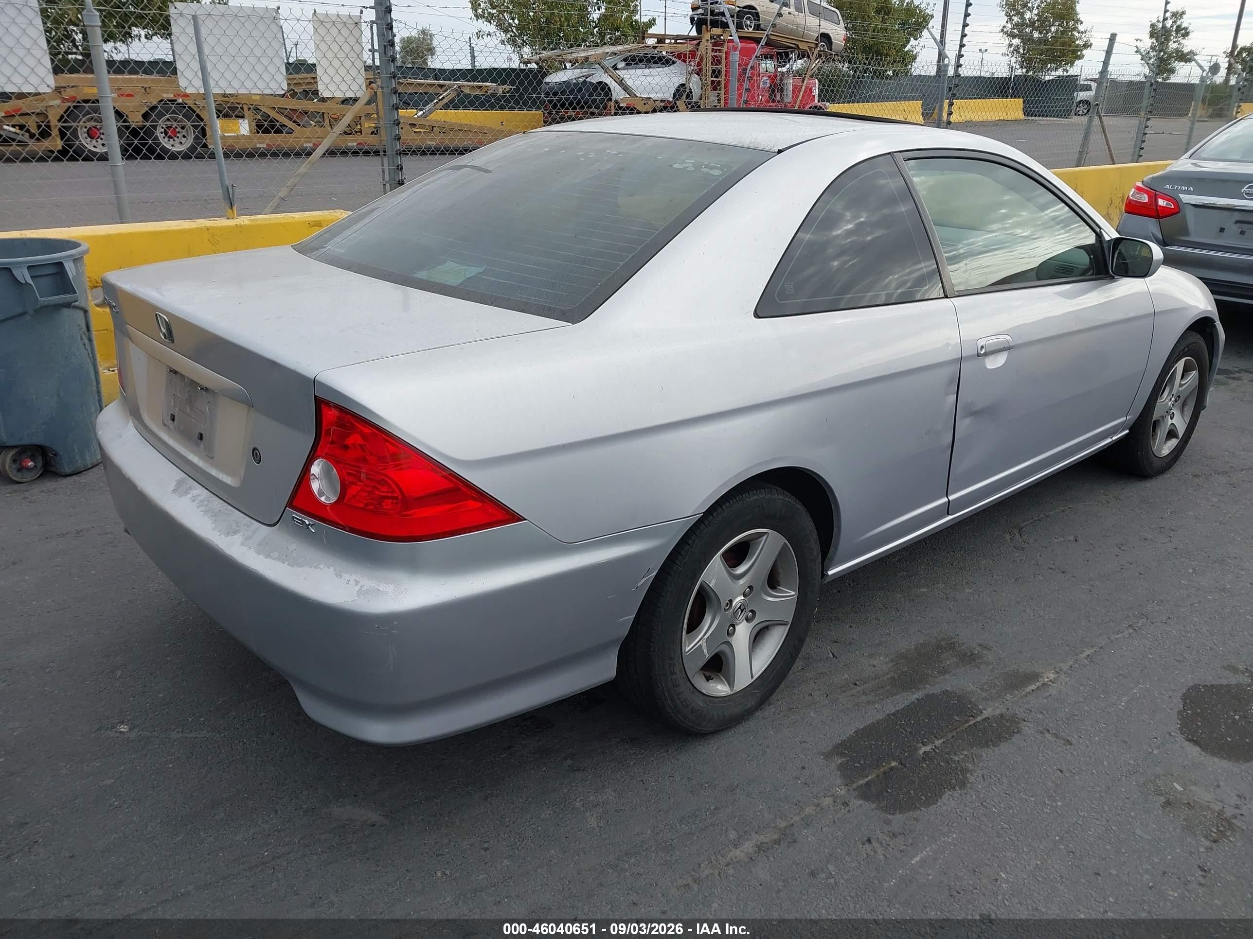 2005 Honda Civic Ex Silver vin: 1HGEM22925L000672