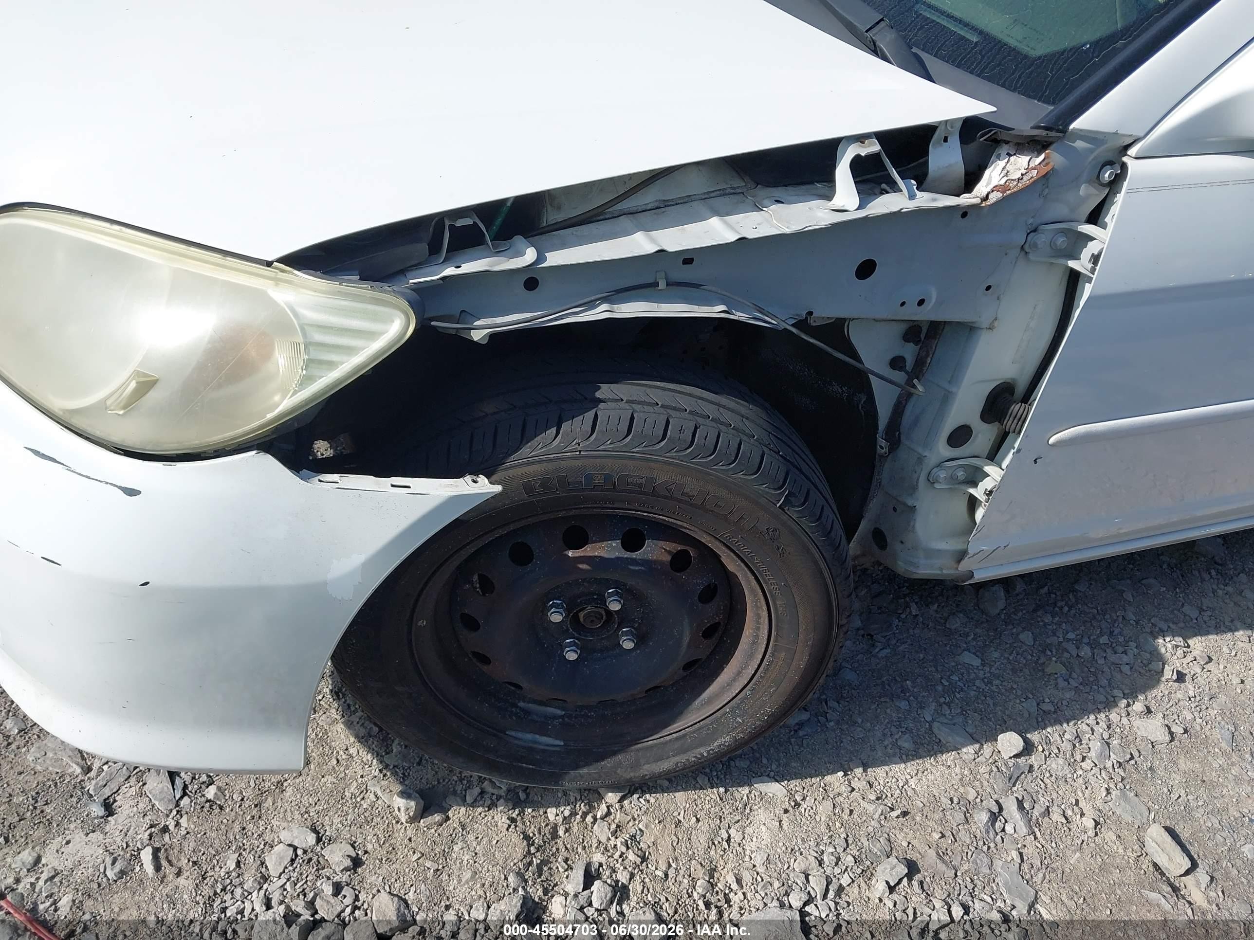 2005 Honda Civic Ex White vin: 1HGEM22925L005290