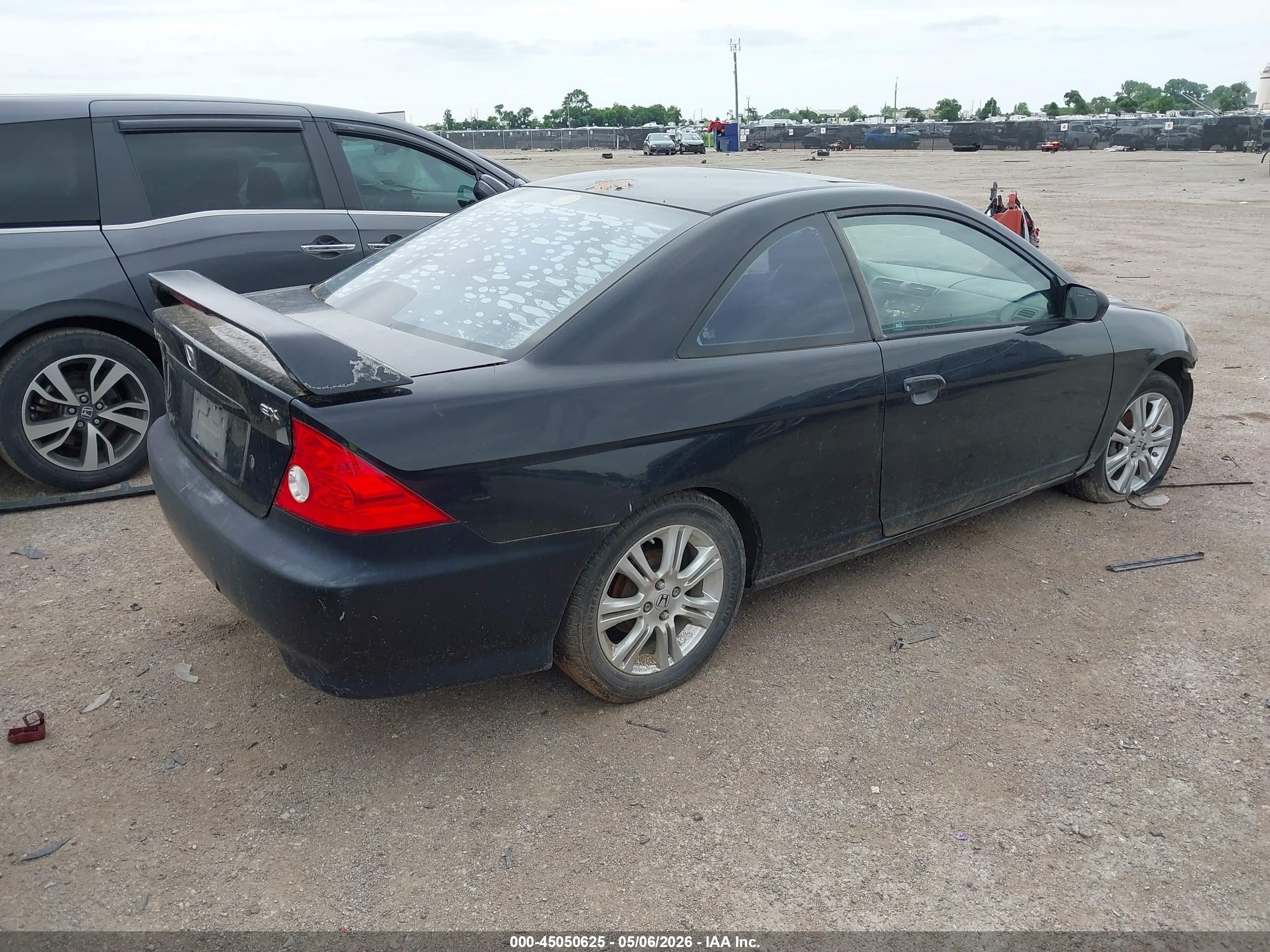 2005 Honda Civic Ex Black vin: 1HGEM22925L008917