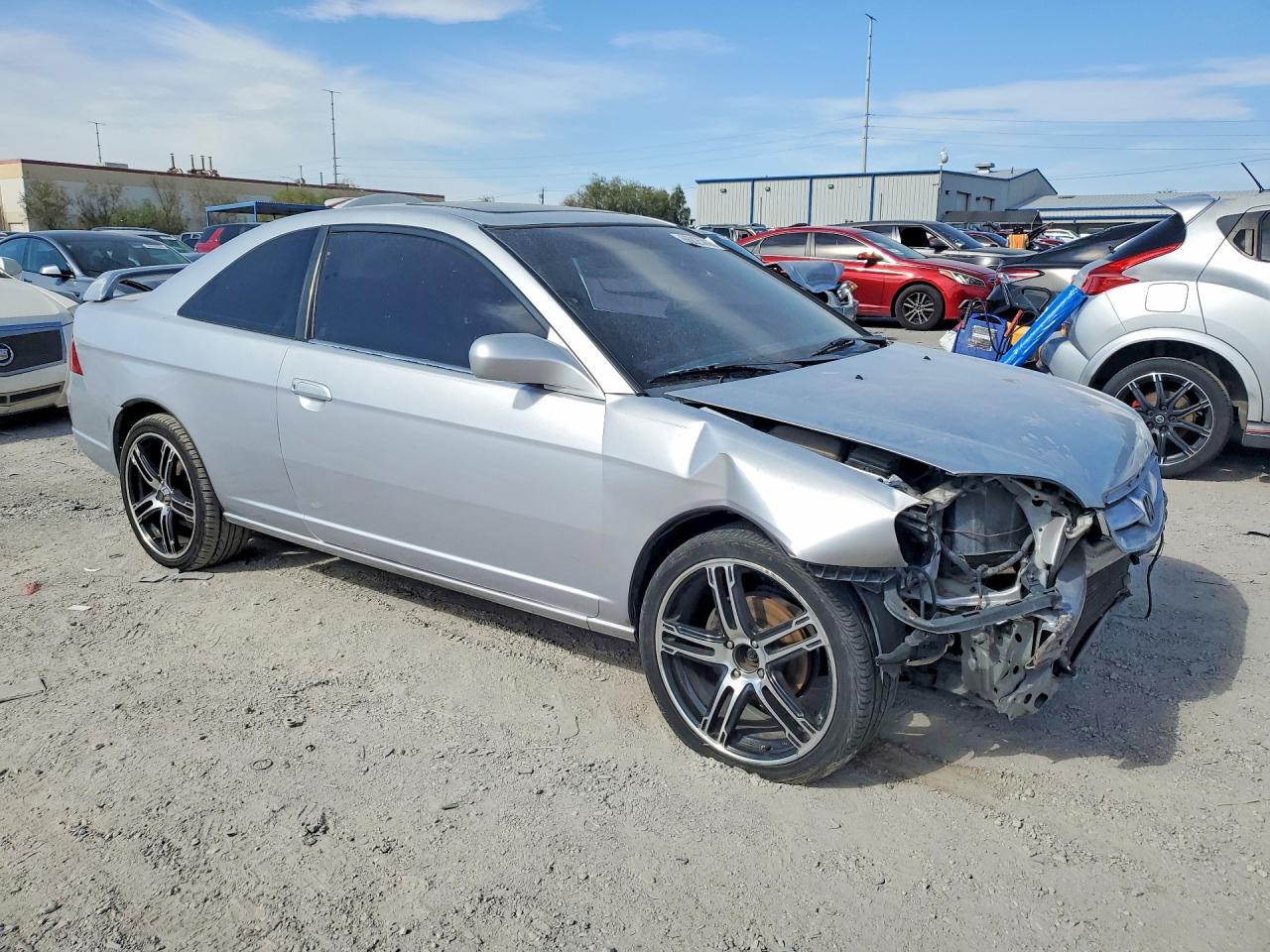 2001 Honda Civic Si Silver vin: 1HGEM22931L035585
