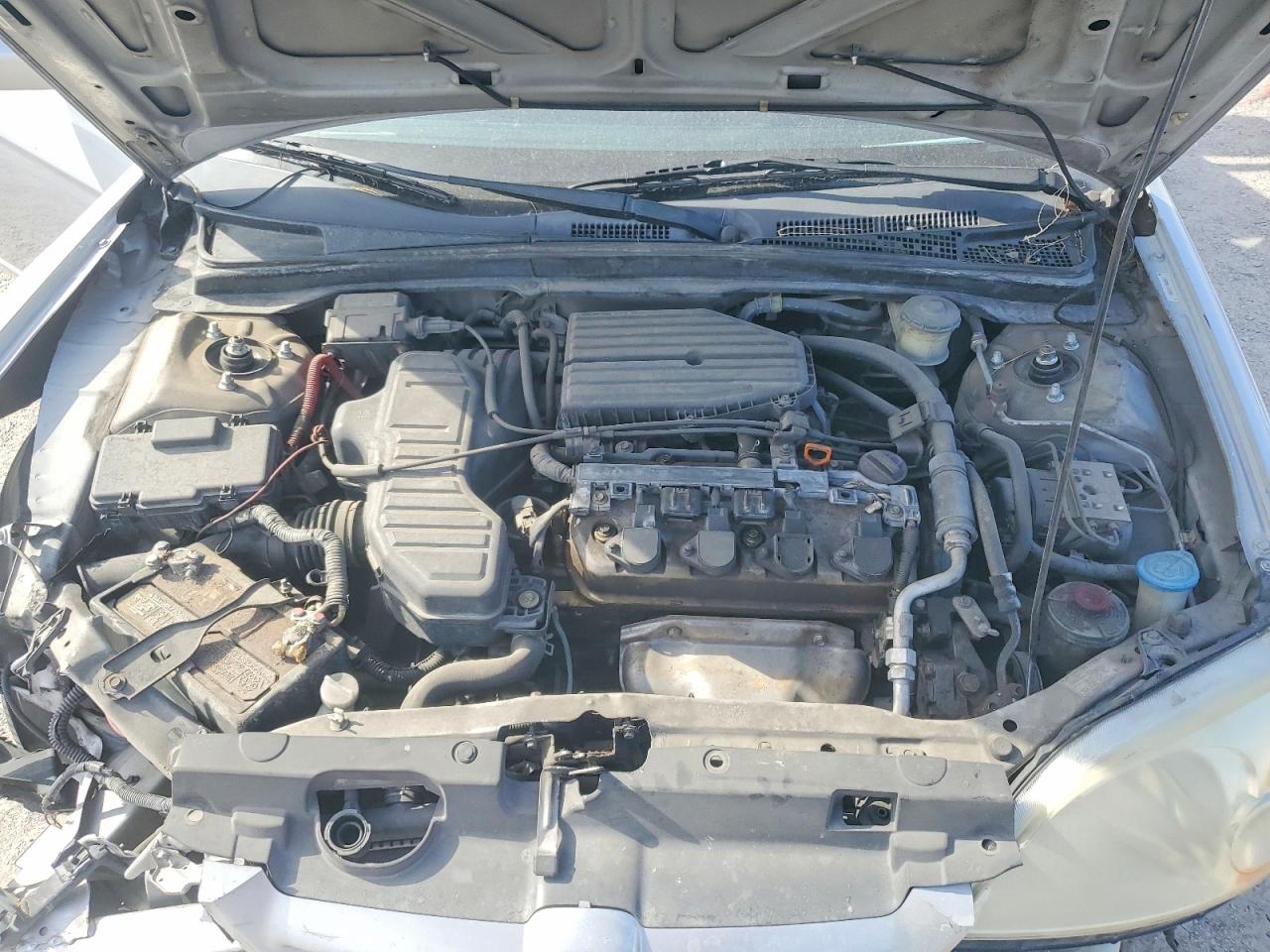 2001 Honda Civic Si Silver vin: 1HGEM22931L035585
