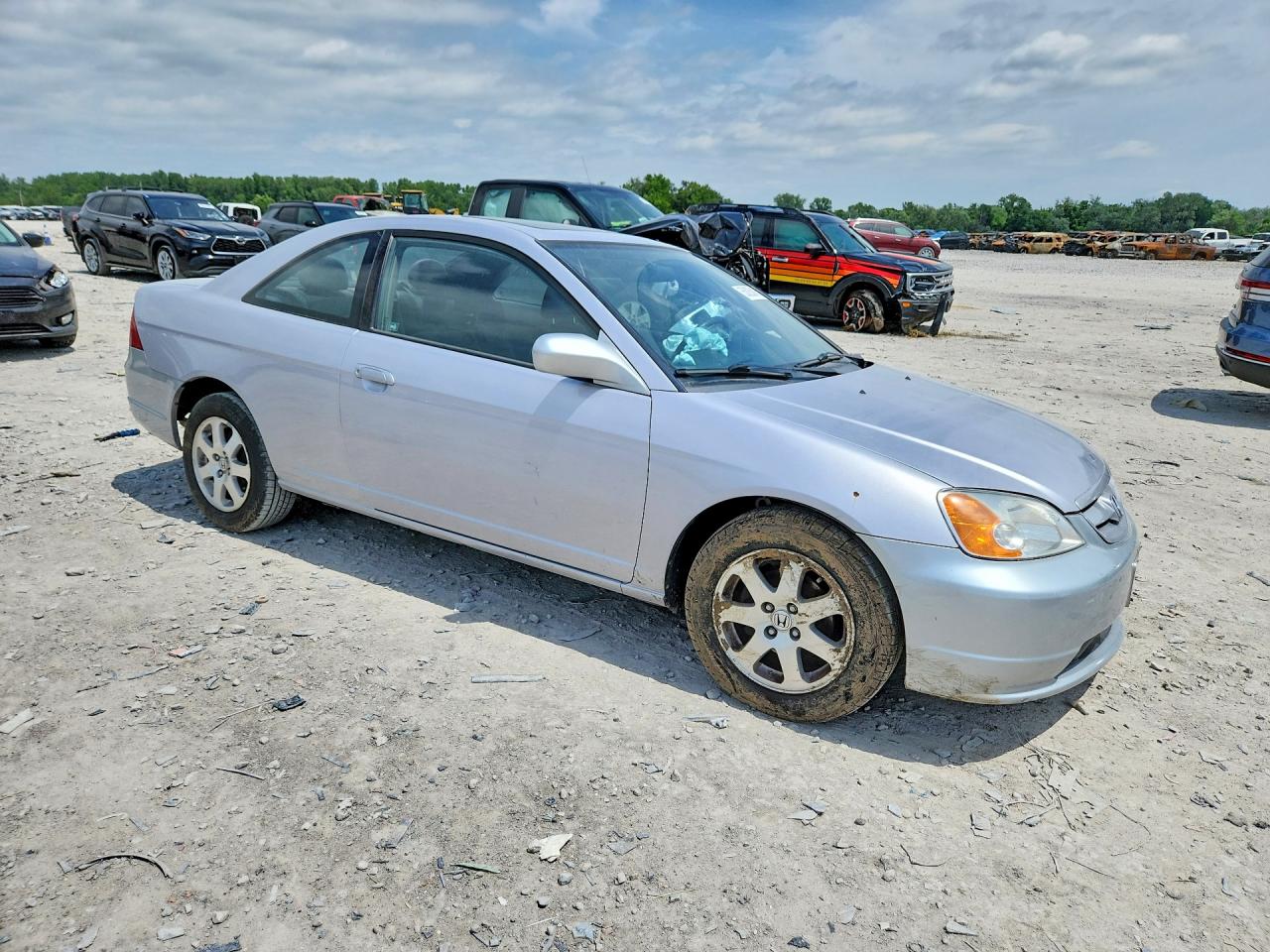 2003 Honda Civic Ex Серебряный vin: 1HGEM22933L037811