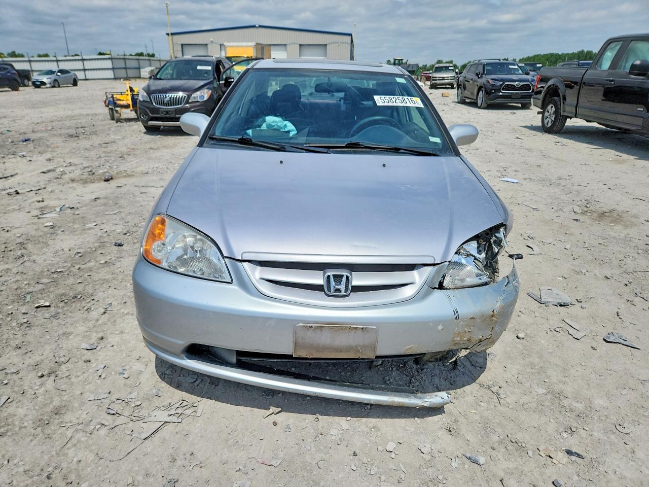 2003 Honda Civic Ex Серебряный vin: 1HGEM22933L037811