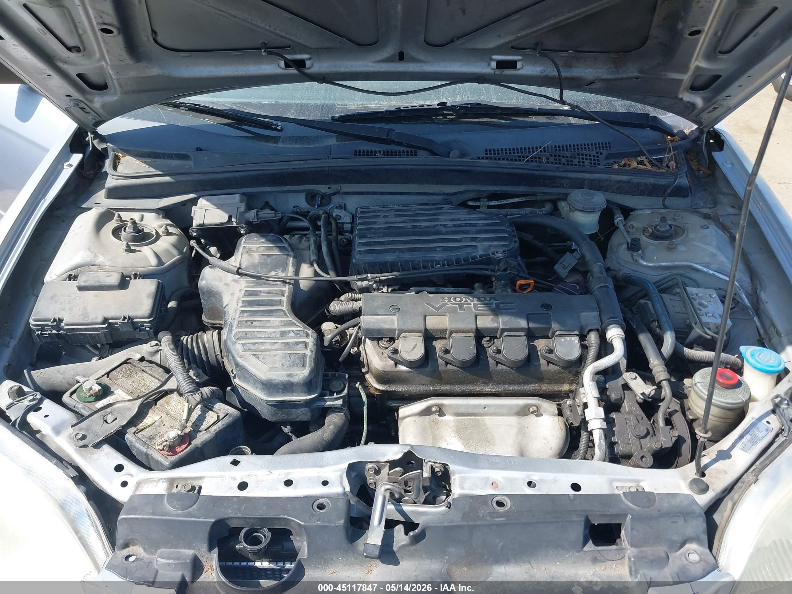 2003 Honda Civic Ex Silver vin: 1HGEM22933L052048